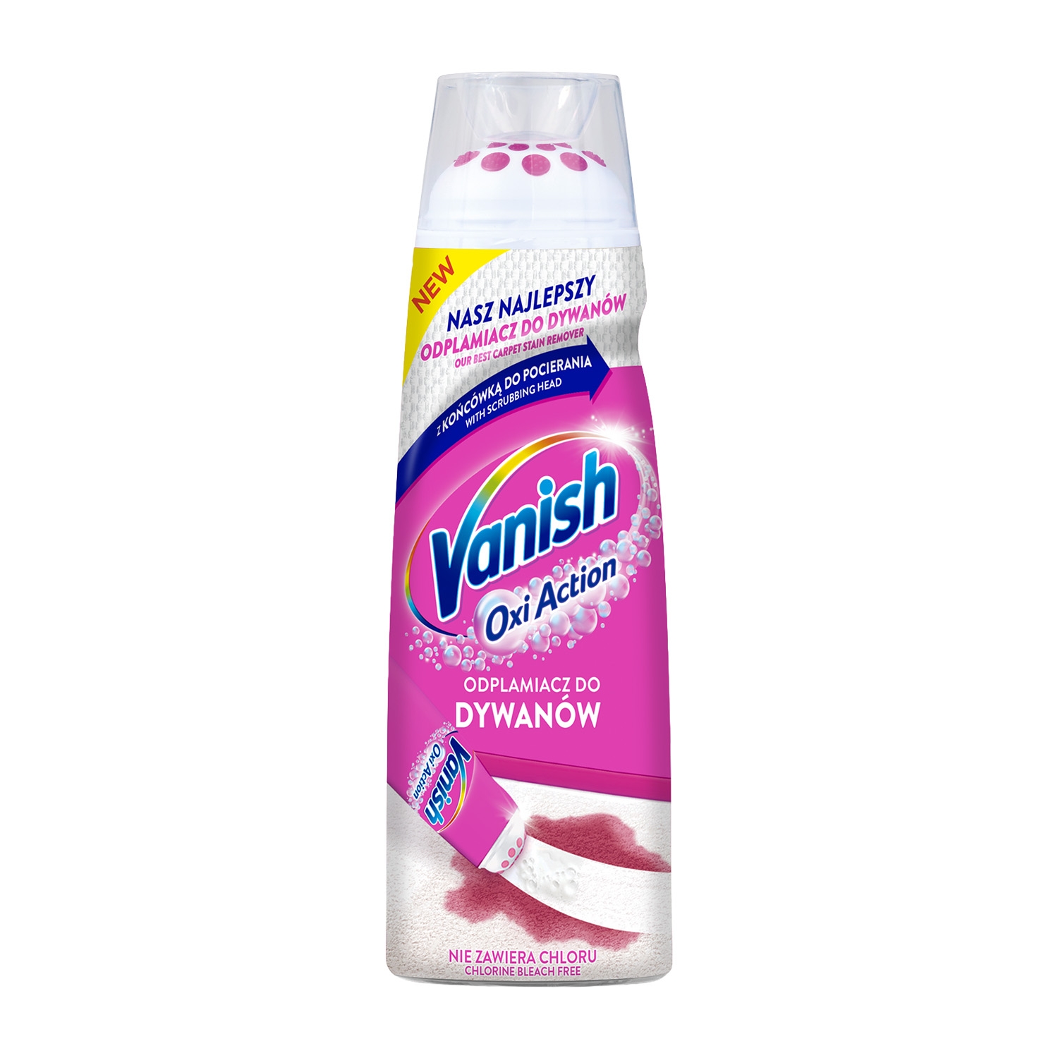Odplamiacz do dywanów Vanish Oxi Action, 195 ml