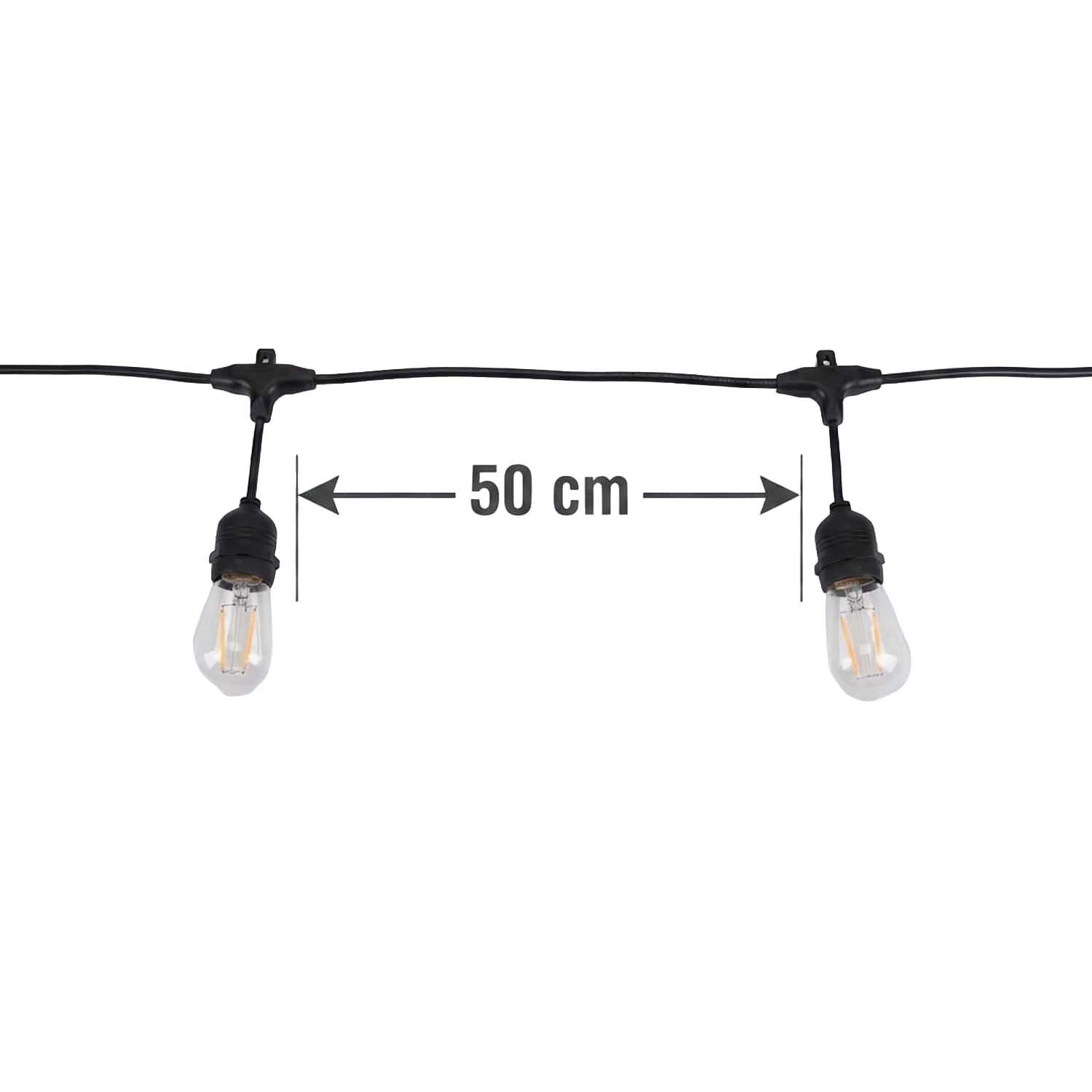 Girlanda ogrodowa Meven, 20 żarówek LED, 10 m