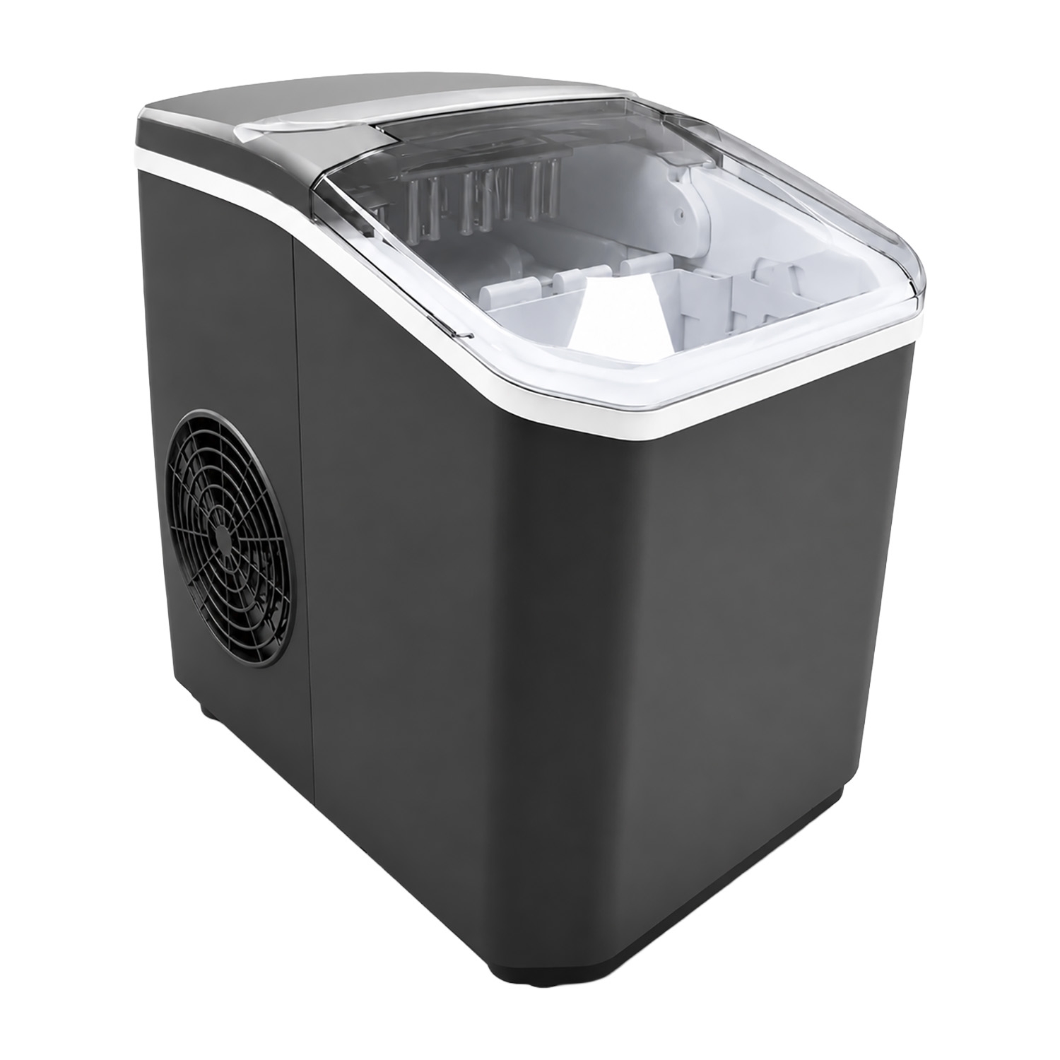 Kostkarka do lodu Extralink SmartLife Cube Ice ProX, 100 W, 1,3 l, 12 kg/24 h, czarna