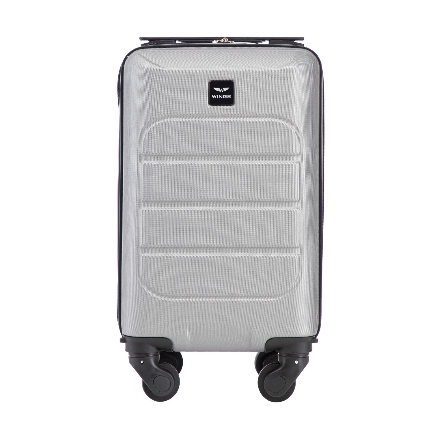 Walizka kabinowa 46 x 25 x 20 cm Wings Gannet Titan Grey, z odpinanymi kółkami, szara