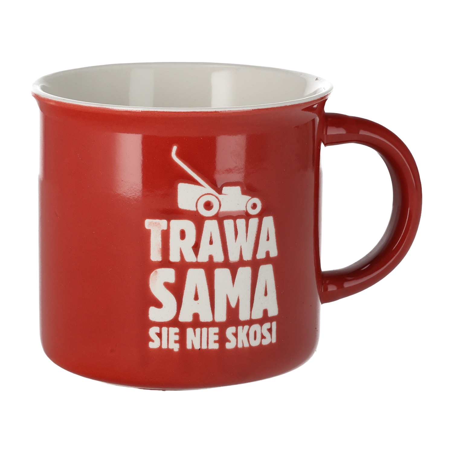 Kubek porcelanowy NAC, 450 ml, czerwony