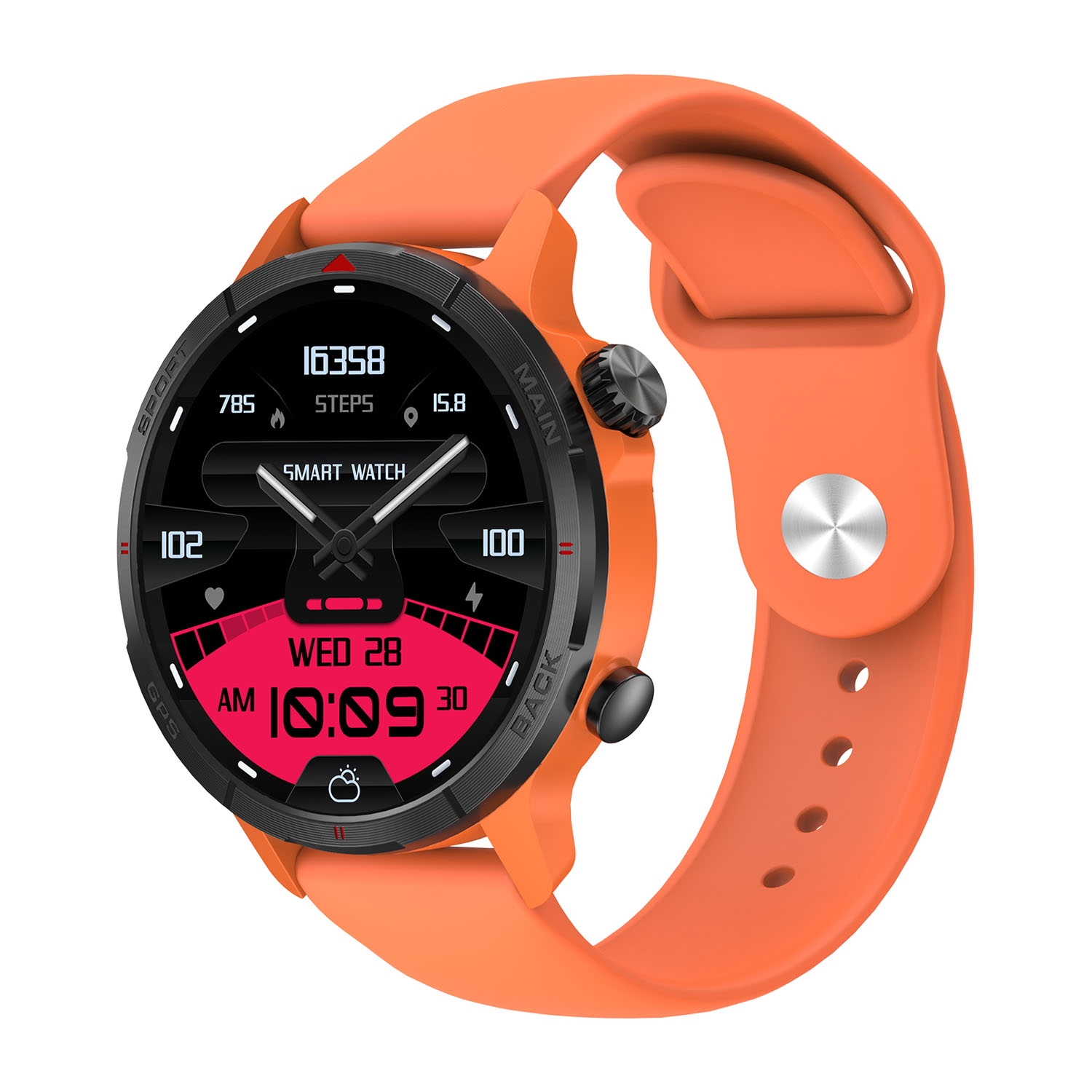 Smartwatch Tracer GP-Navi OR, wodoodporny, pomarańczowy