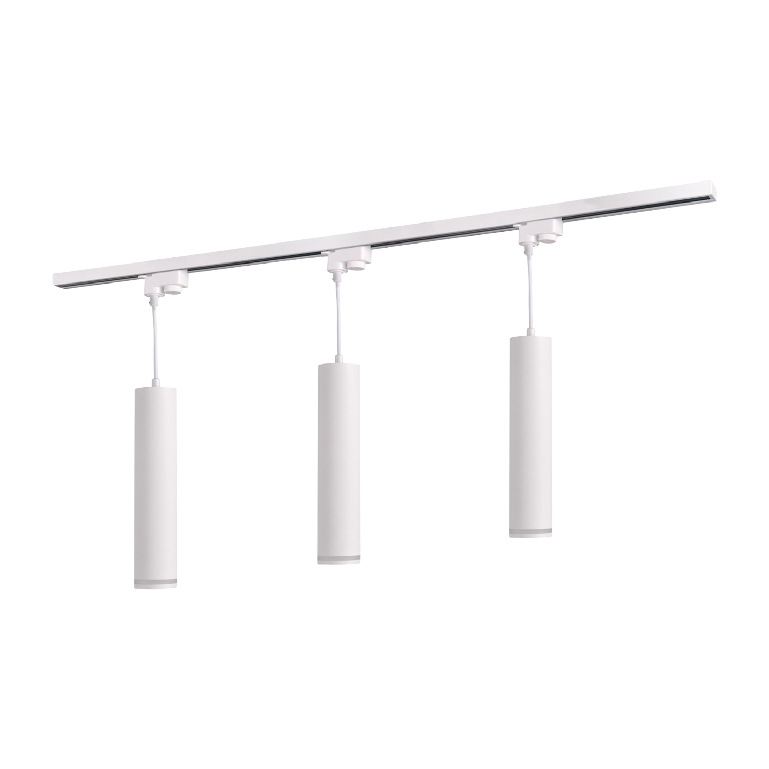 Lampa sufitowa wisząca Sanico Goldlux Paris, na szynie, 3 x 10GU, 1 m, biała