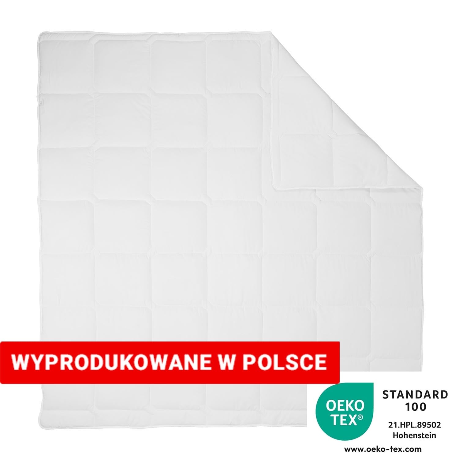 Kołdra 220 x 200 cm Antibacterial Smukee Home, biała
