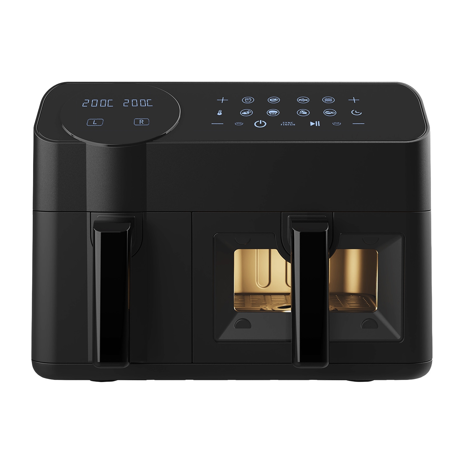 Air Fryer Frytkownica beztłuszczowa z okienkiem Maestro MR-760, 2400 W, 3,5 l + 6 l, czarna