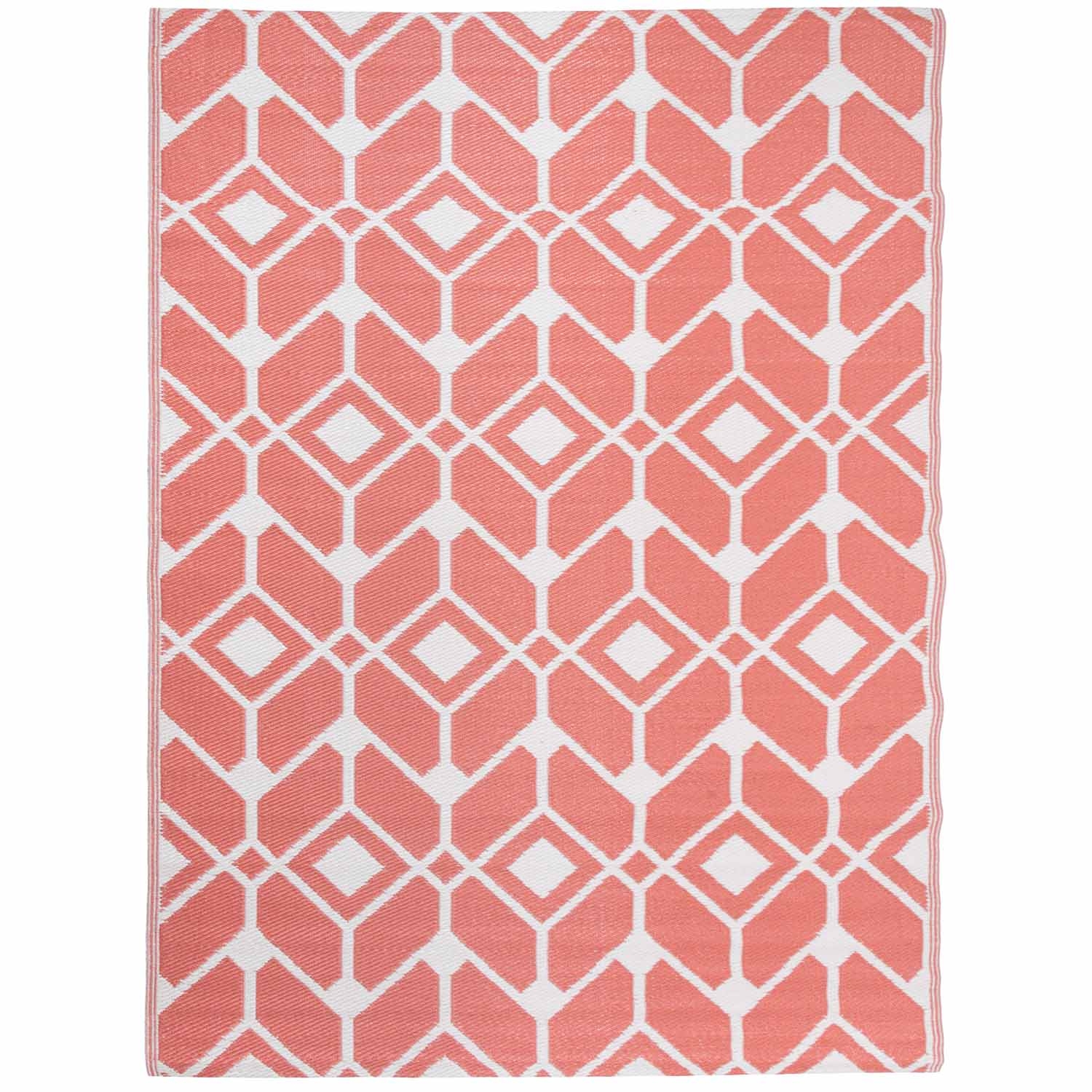 Dywan zewnętrzny Multi-decor, 160 x 220 cm, geometryczny wzór, bordowy