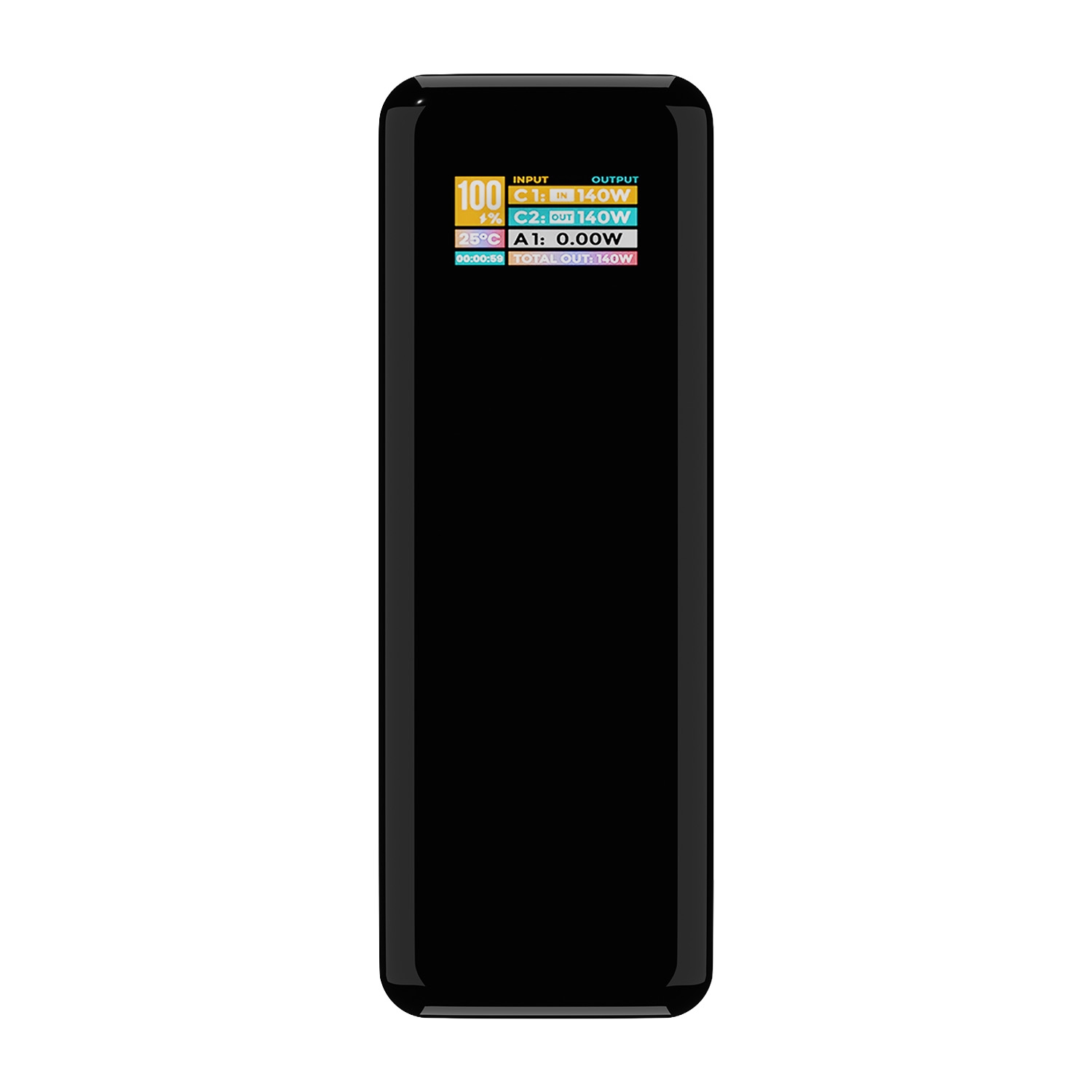 Powerbank Blow PB 30B, 27000 mAh, 140 W, z wyświetlaczem, czarny