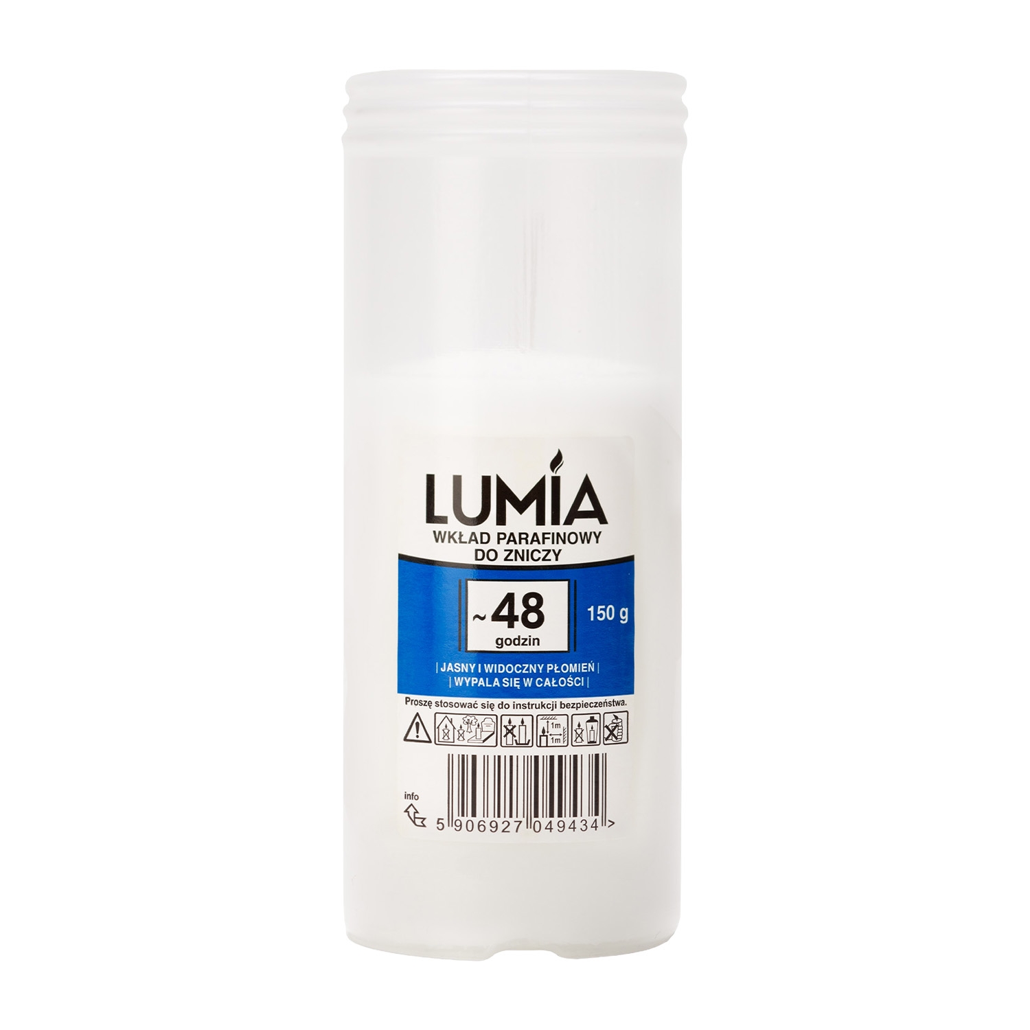Wkład olejowy do zniczy Lumia, 60 godzin, 150 g, 36 sztuk