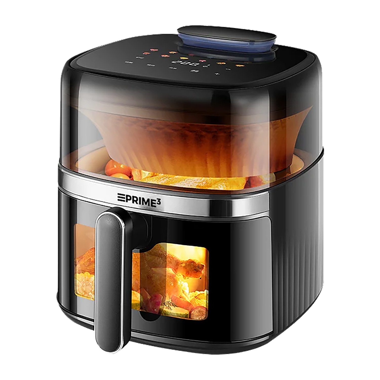 Air Fryer Frytkownica beztłuszczowa z okienkiem Prime3 SAF51, 1500 W, 6 l, czarna