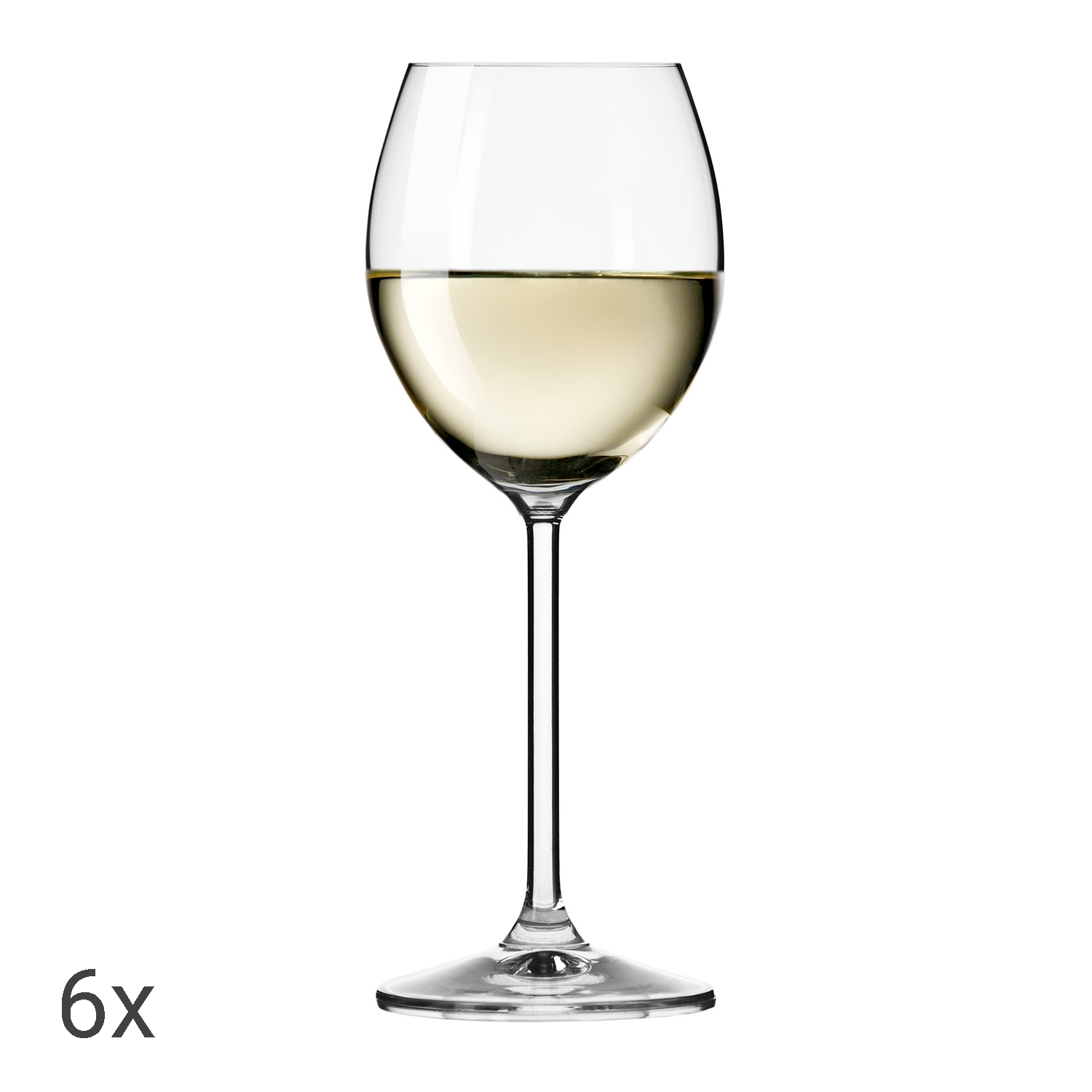 Komplet 6 kieliszków KROSNO VENEZIA, 250 ml, do wina białego