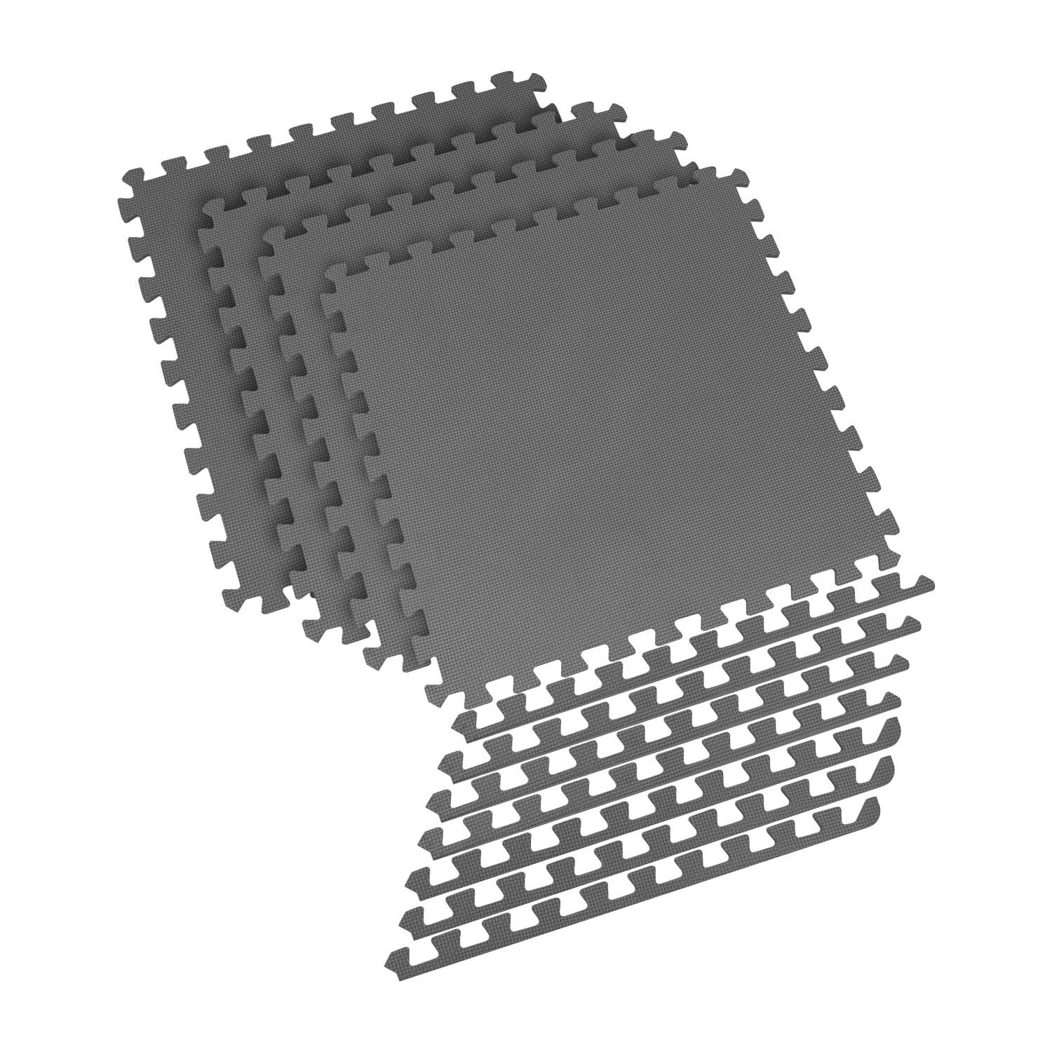 Mata do ćwiczeń Spokey Scrab, 4 puzzle, szara