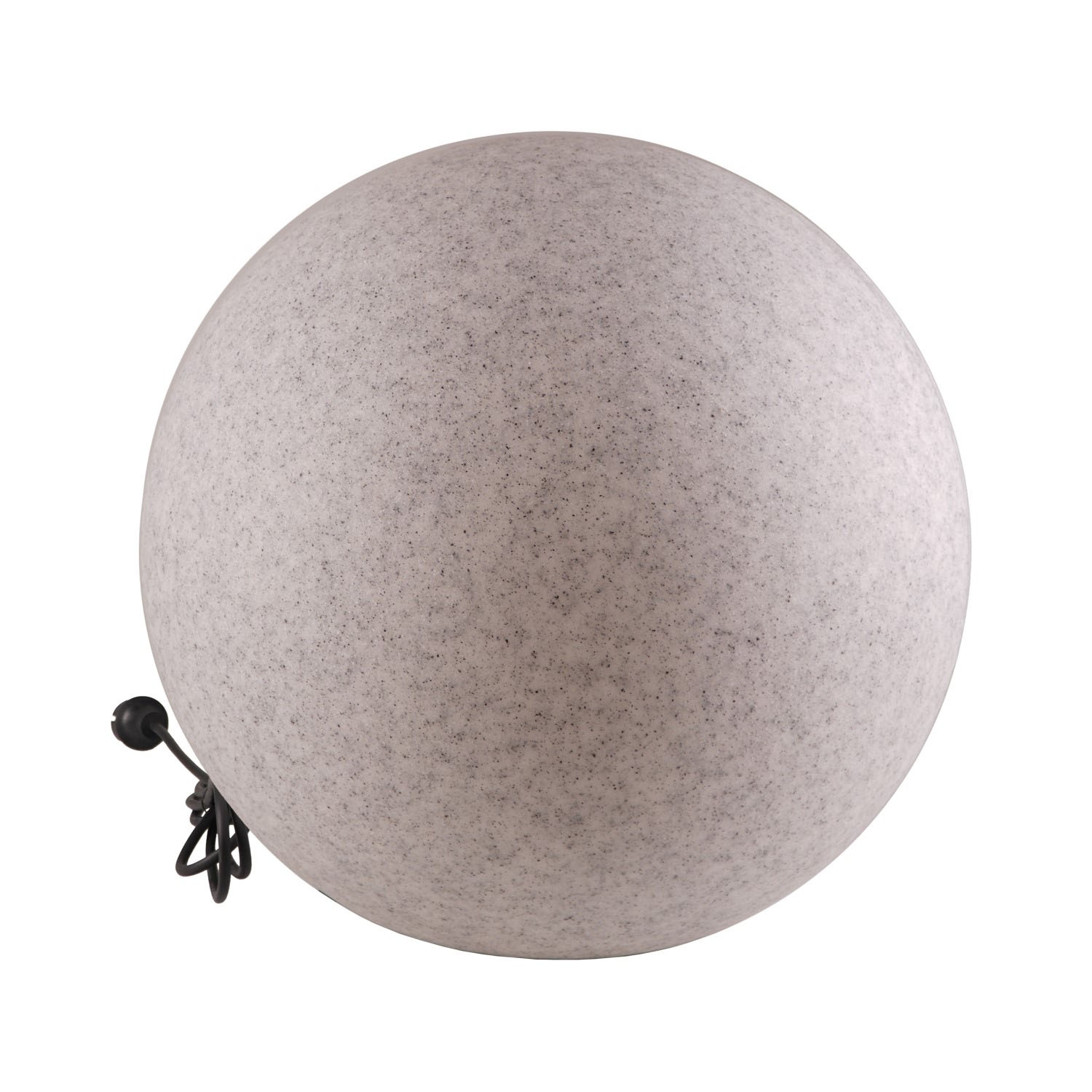 Lampa ogrodowa 50 cm, kula, E27, szara