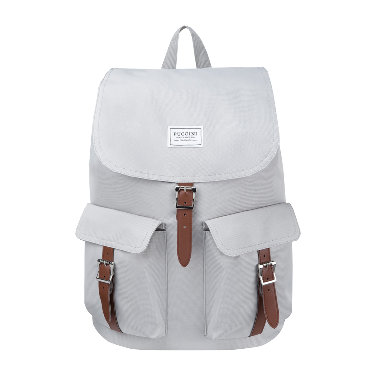 Plecak miejski materiałowy Puccini Legacy, 20 l, szary