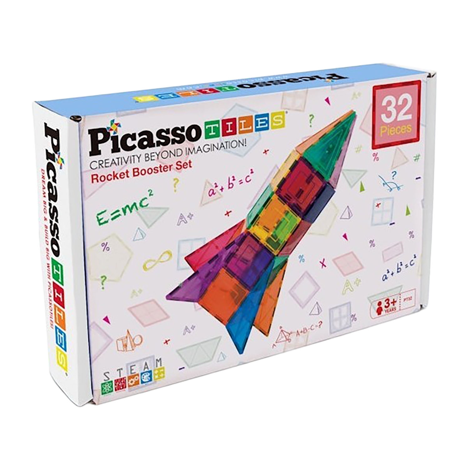 Klocki magnetyczne Picasso Rakieta, 32 elementy