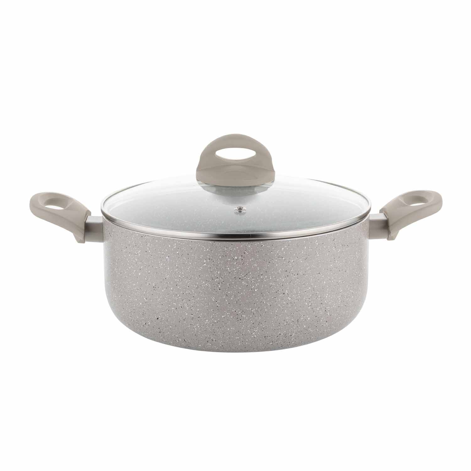 Garnek aluminiowy 24 cm 4,1 l Florina Sandy, srebrny