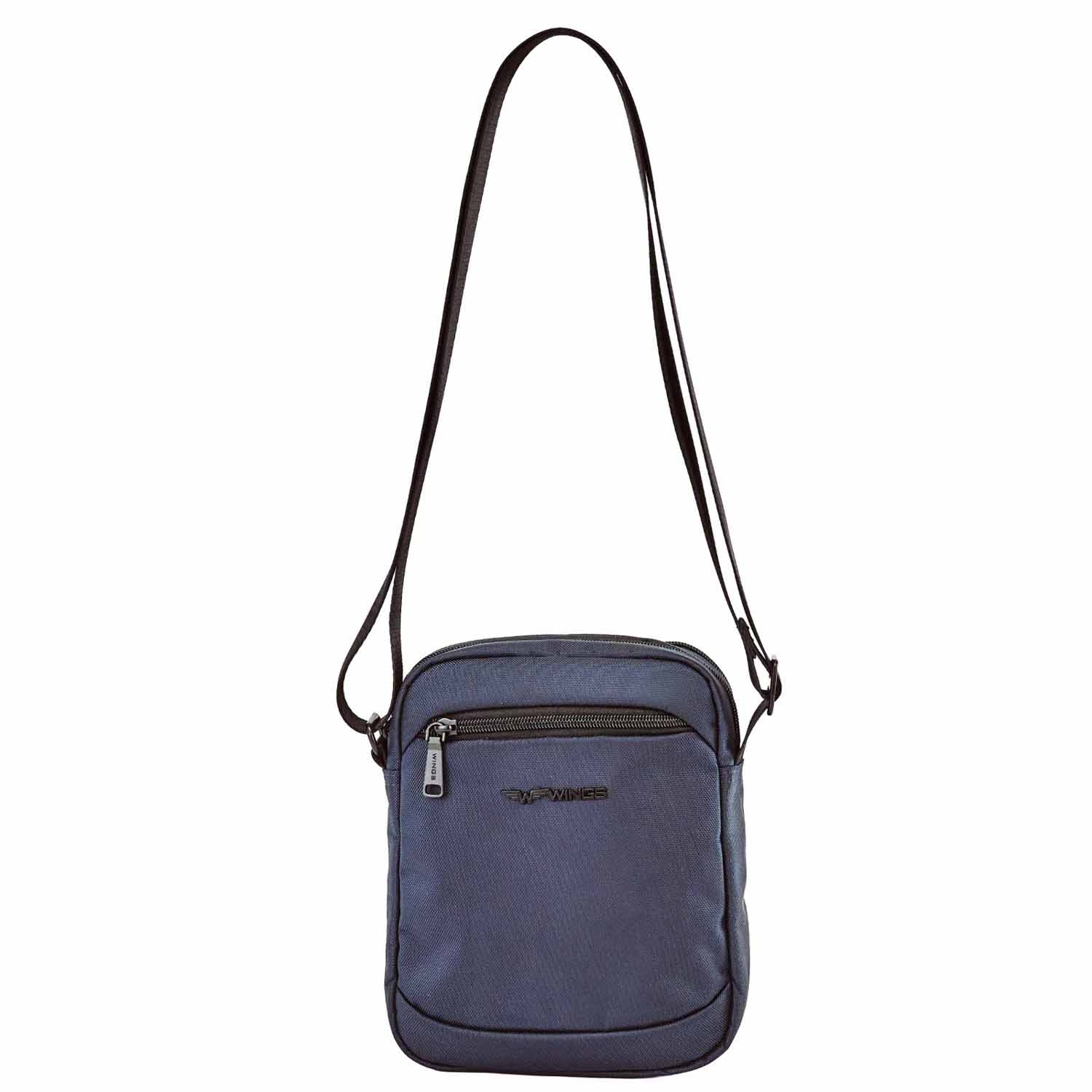 Torba męska crossbody Wings Brant BRT02, 21 x 8 x 26 cm, 4 l, granatowa