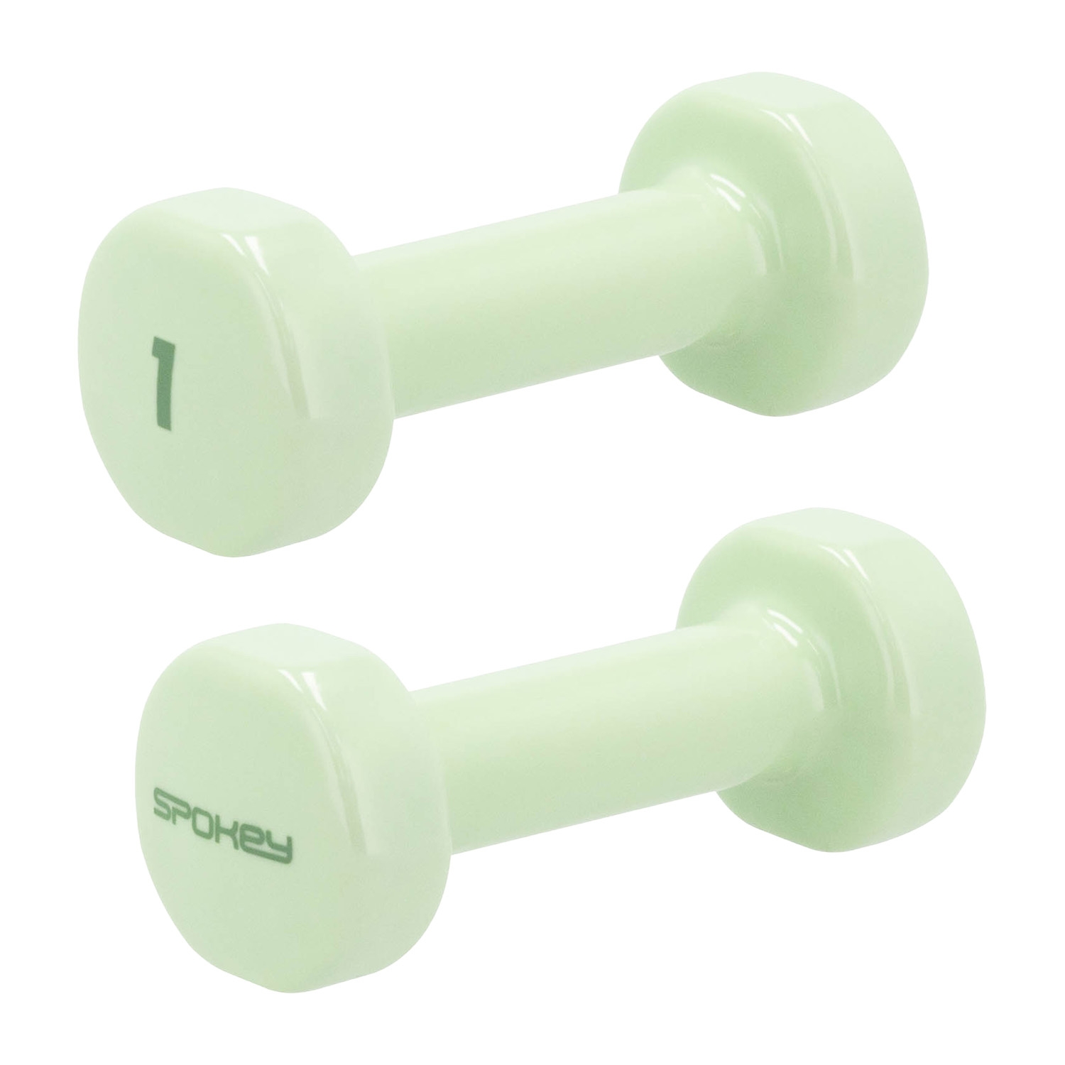 Zestaw 2 hantli Spokey Shape, 2 x 1 kg, zielone