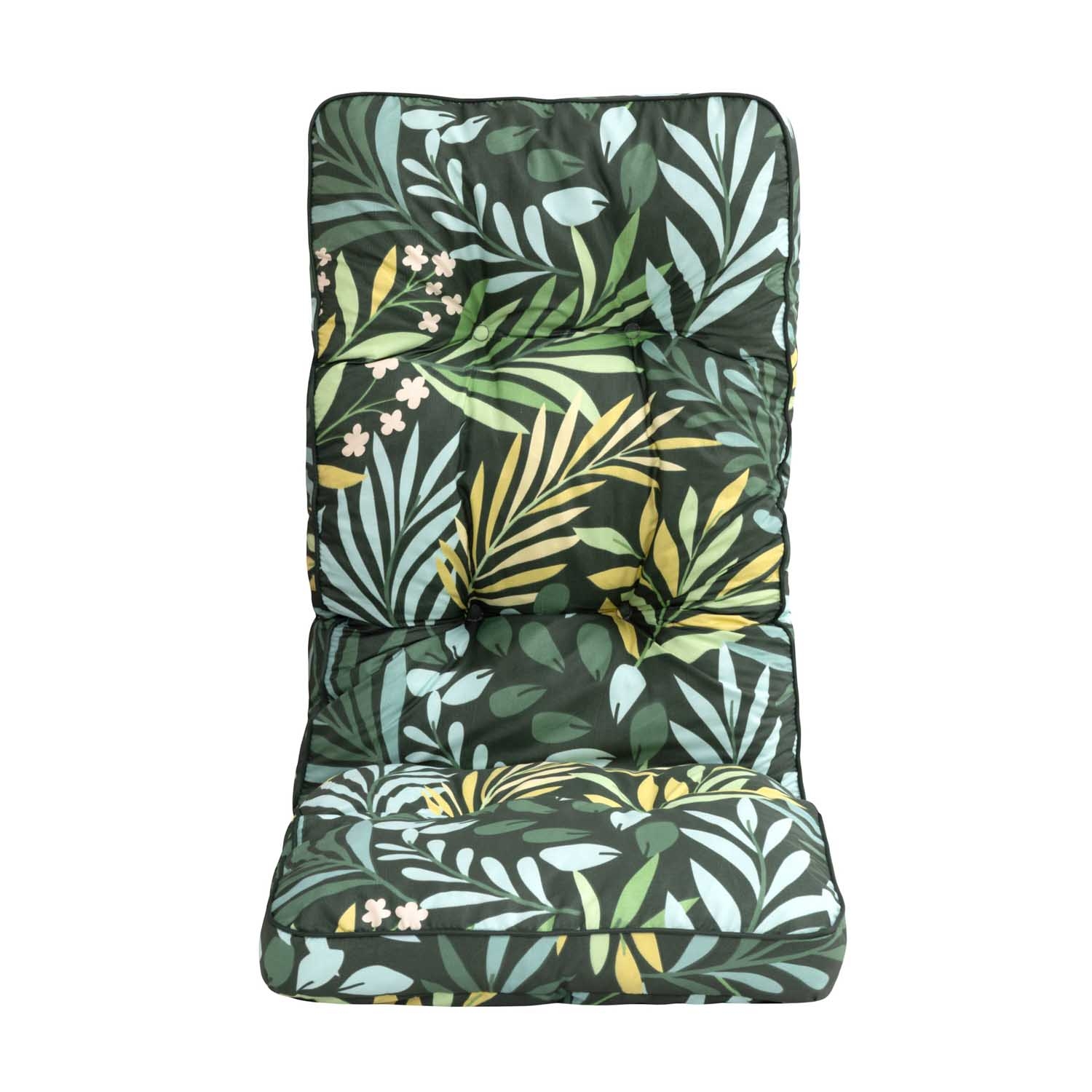 Poduszka ogrodowa Patio G054-02IB na fotel, zielona w liście