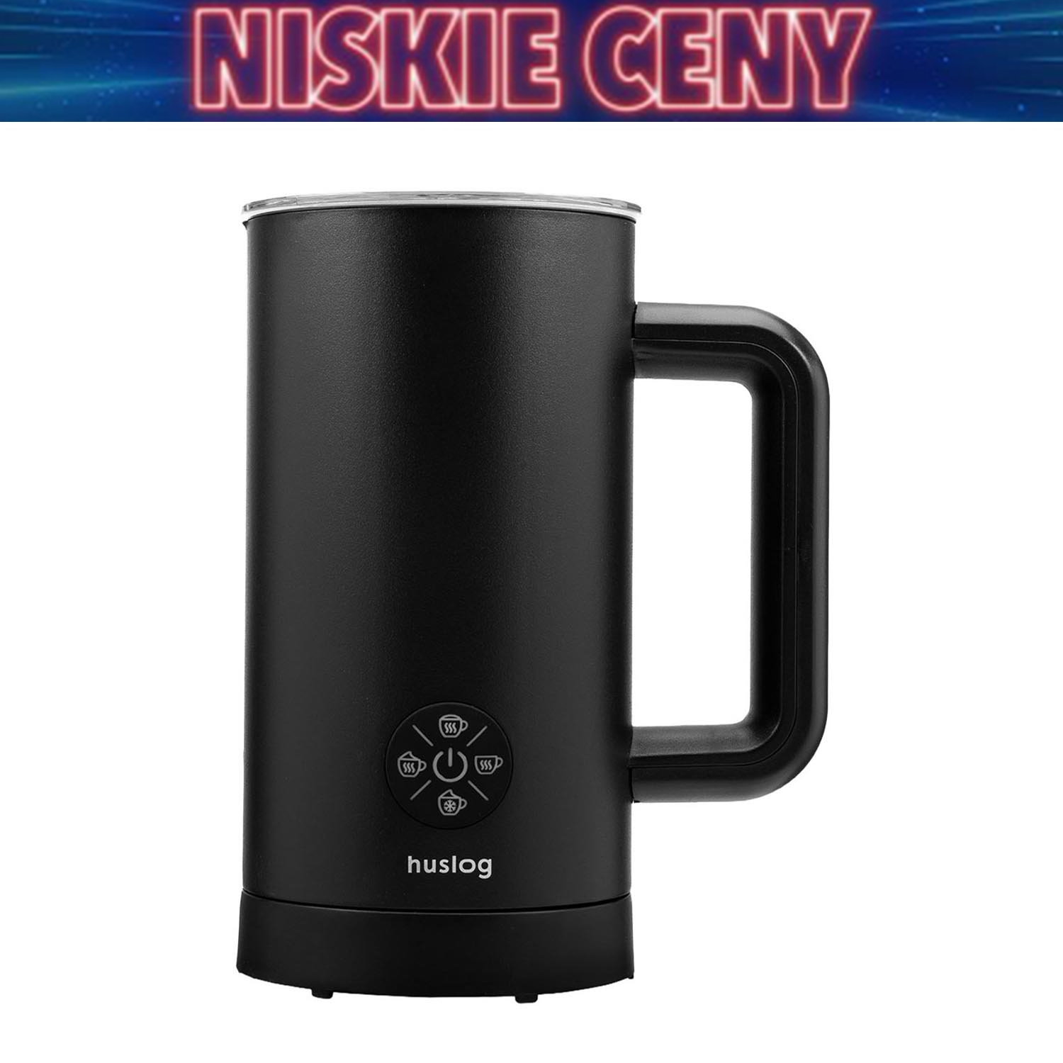 Spieniacz do mleka Hulsog, 500 W, 0,3 l, czarny