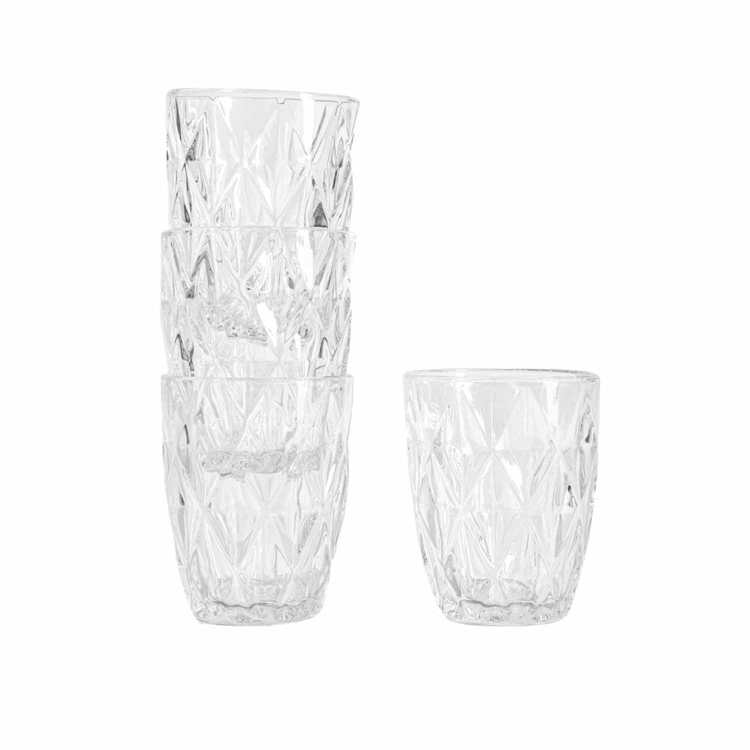 Szklanki Homla Luno, 4 sztuki, 280 ml, transparentne