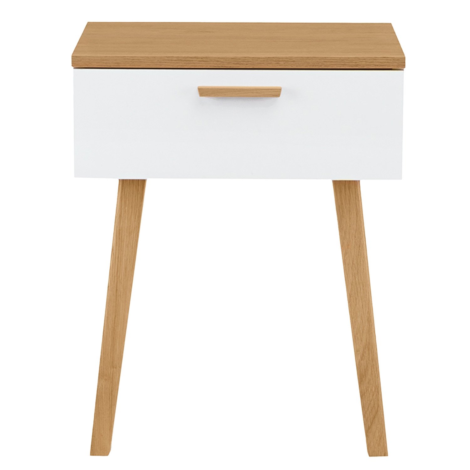 Stolik nocny Frisk 60 cm, biały