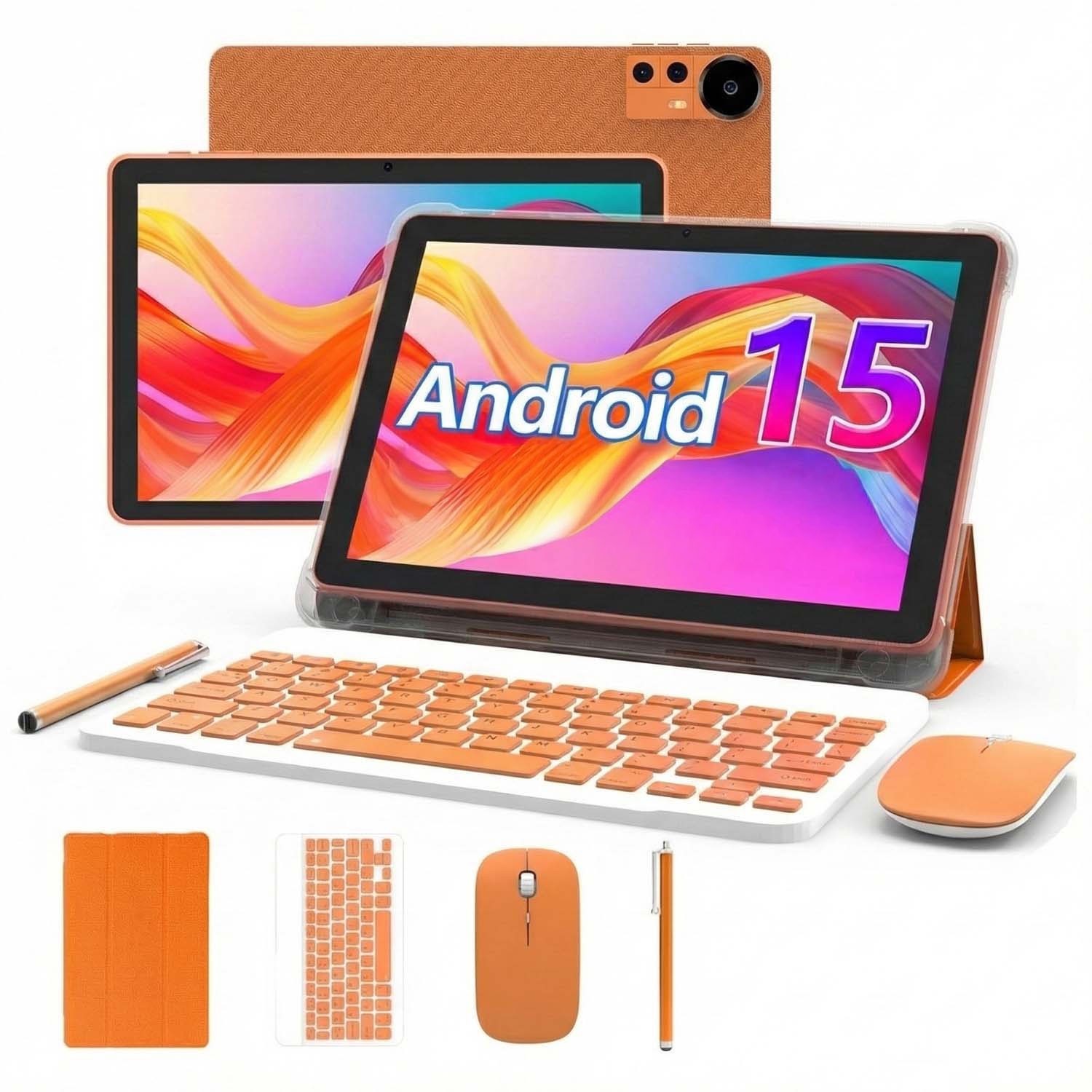 Tablet Extralink CP31 Pro, 10'', 128GB, z etui, klawiaturą, myszą i rysikiem, pomarańczowy