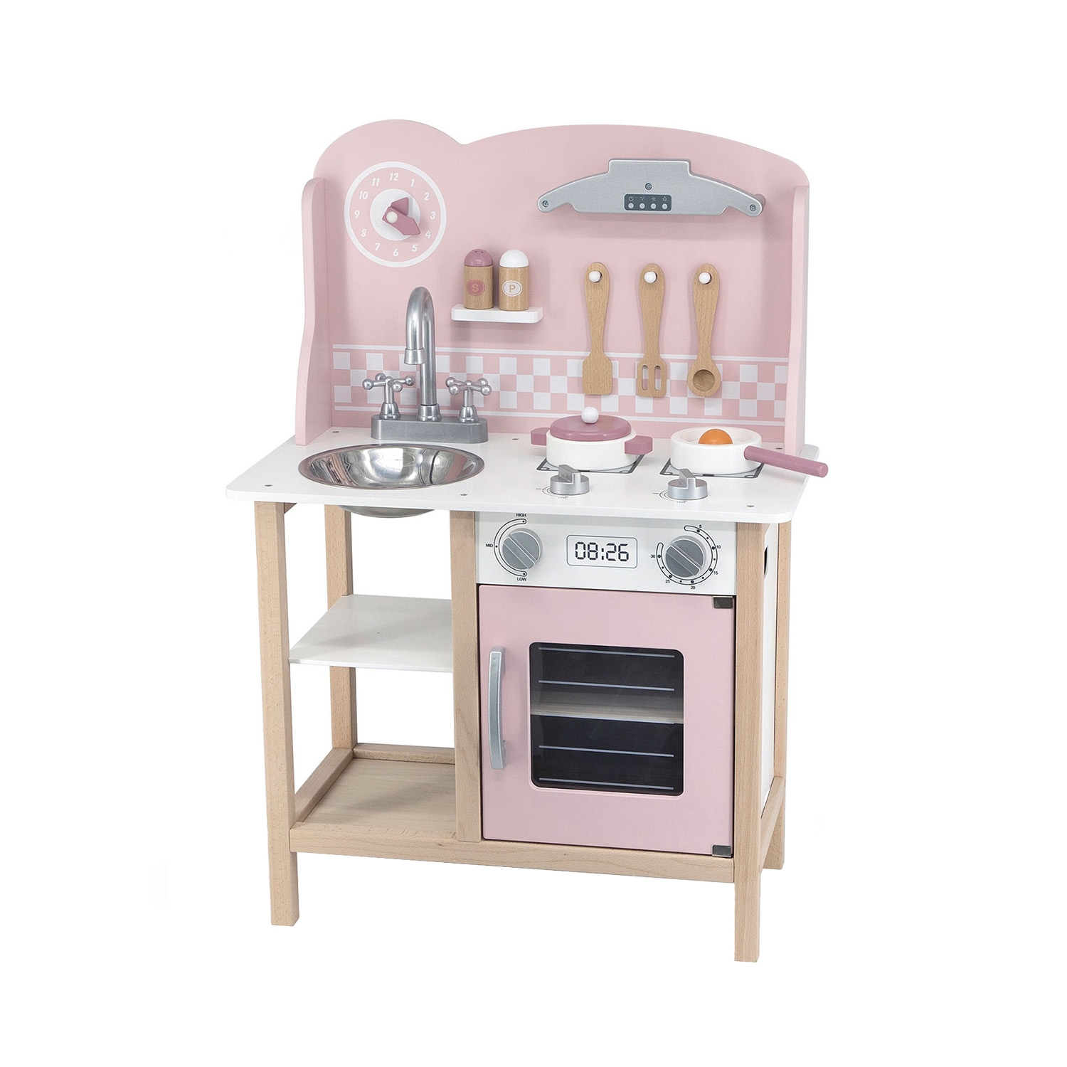 Kuchnia Viga Toys PolarB, z akcesoriami, drewniana