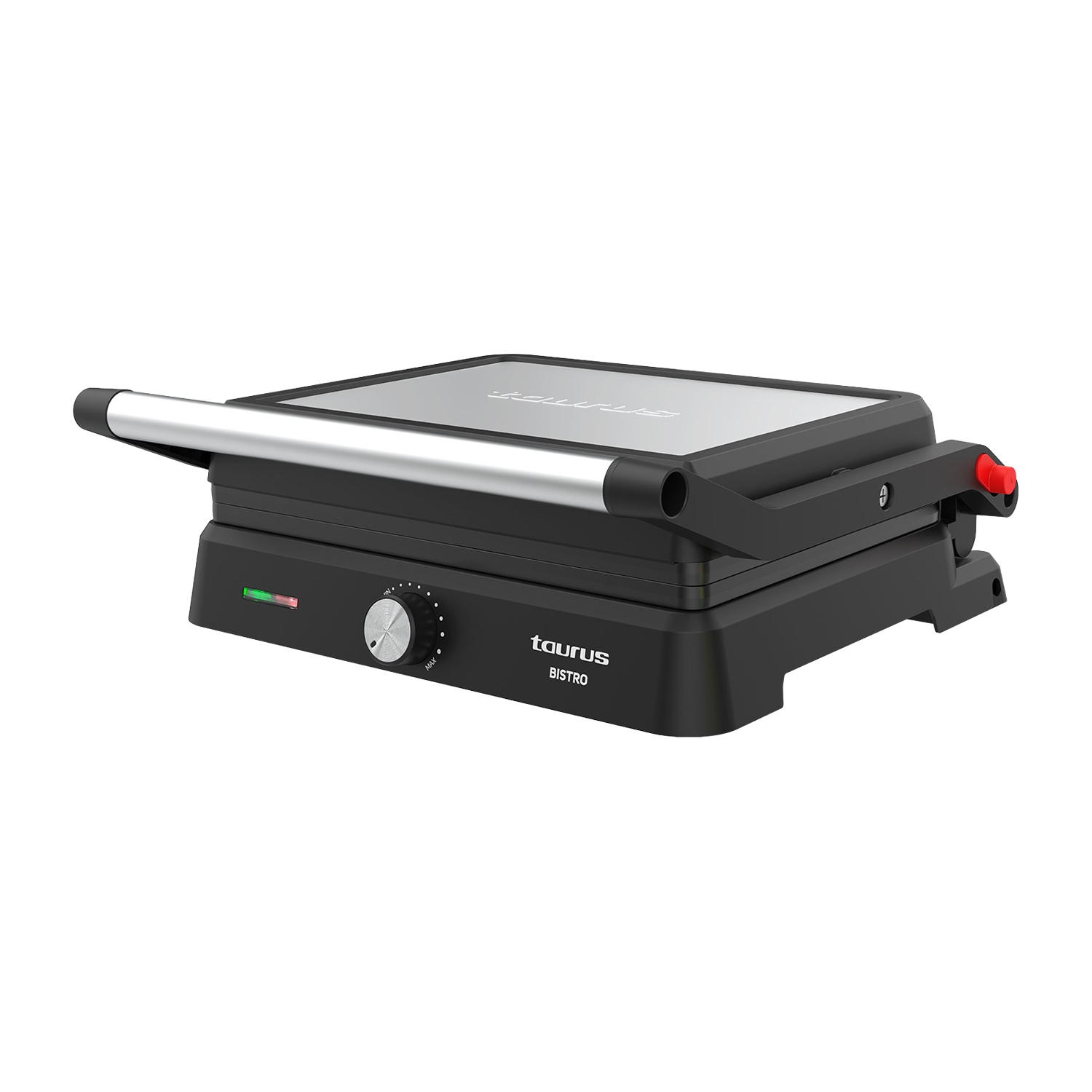 Grill elektryczny 2 w 1 Taurus Bistro Essential, 2600 W, grill kontaktowy i płyta grillowa