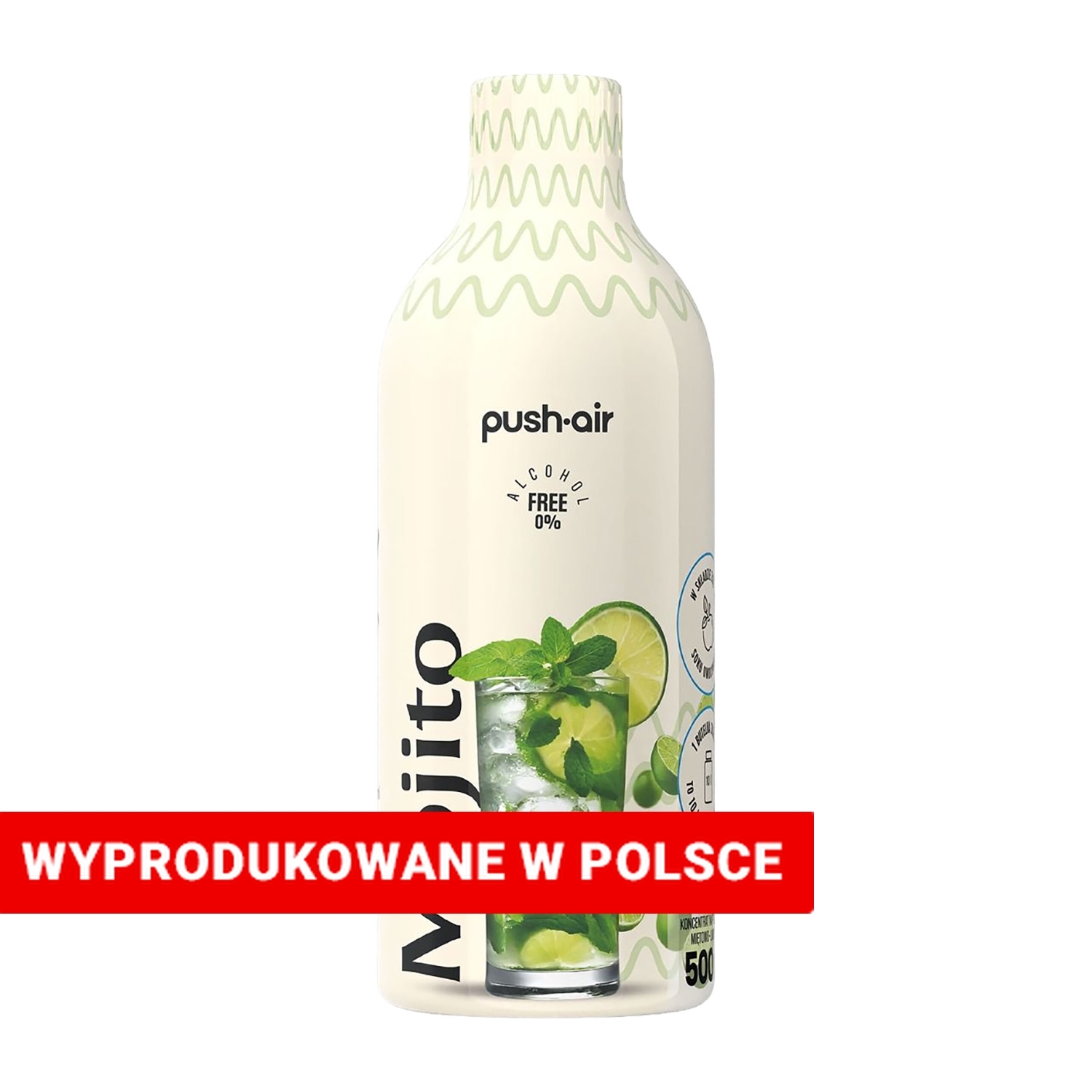 Syrop do wody gazowanej PushAir Mojito, bezalkoholowy, 500 ml