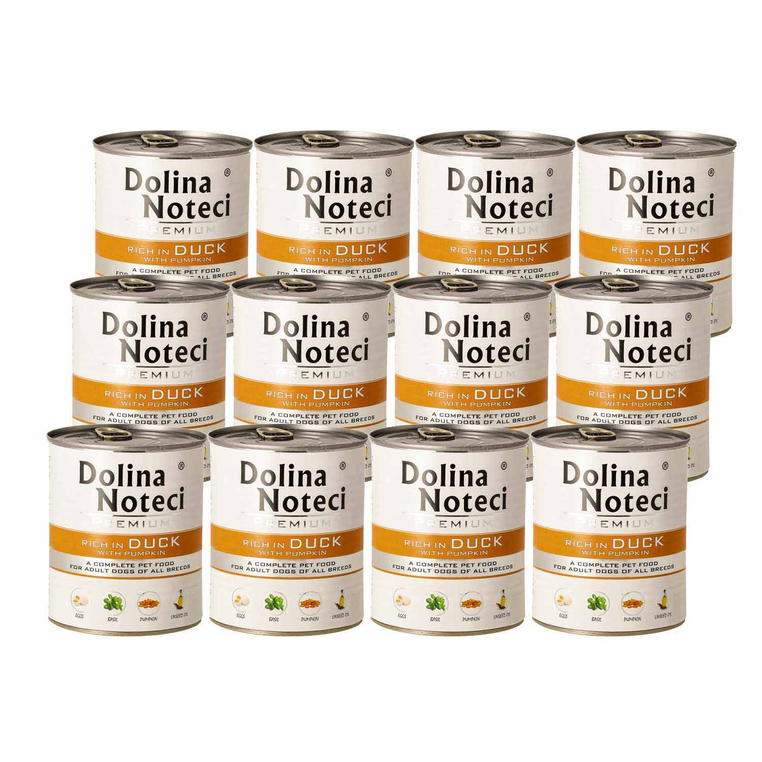 Karma dla psa Dolina Noteci, z kaczką, mokra, 12 x 800 g