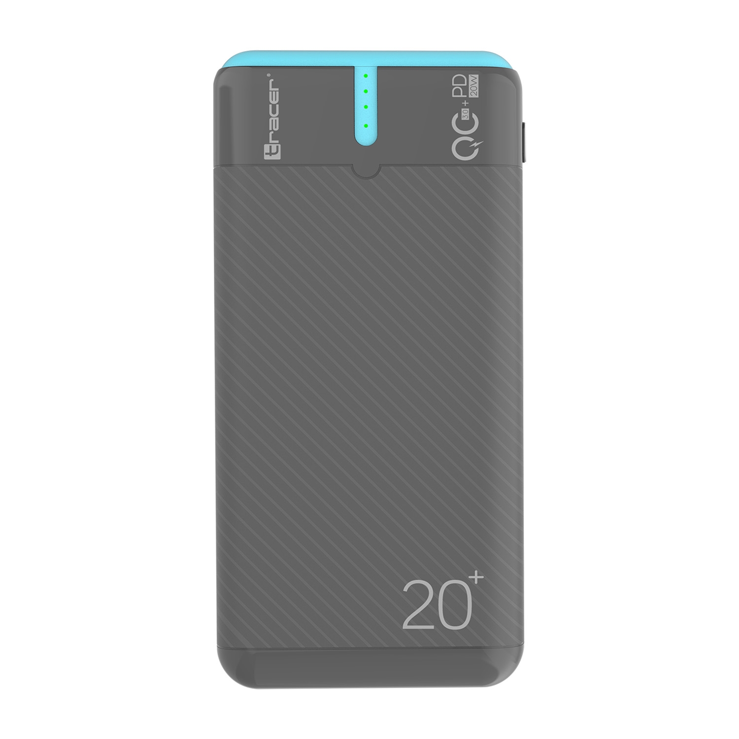Powerbank Tracer EnerGen, 20000 mAh, szaro-niebieski