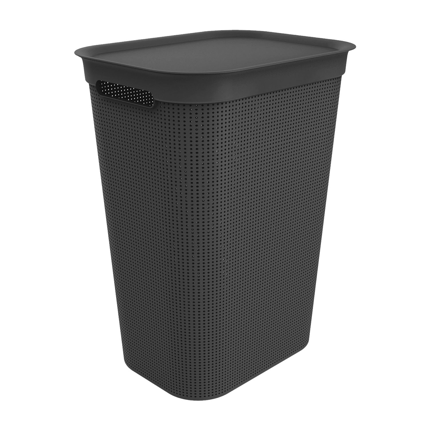 Kosz na pranie Brisen Rotho, 50 L, czarny