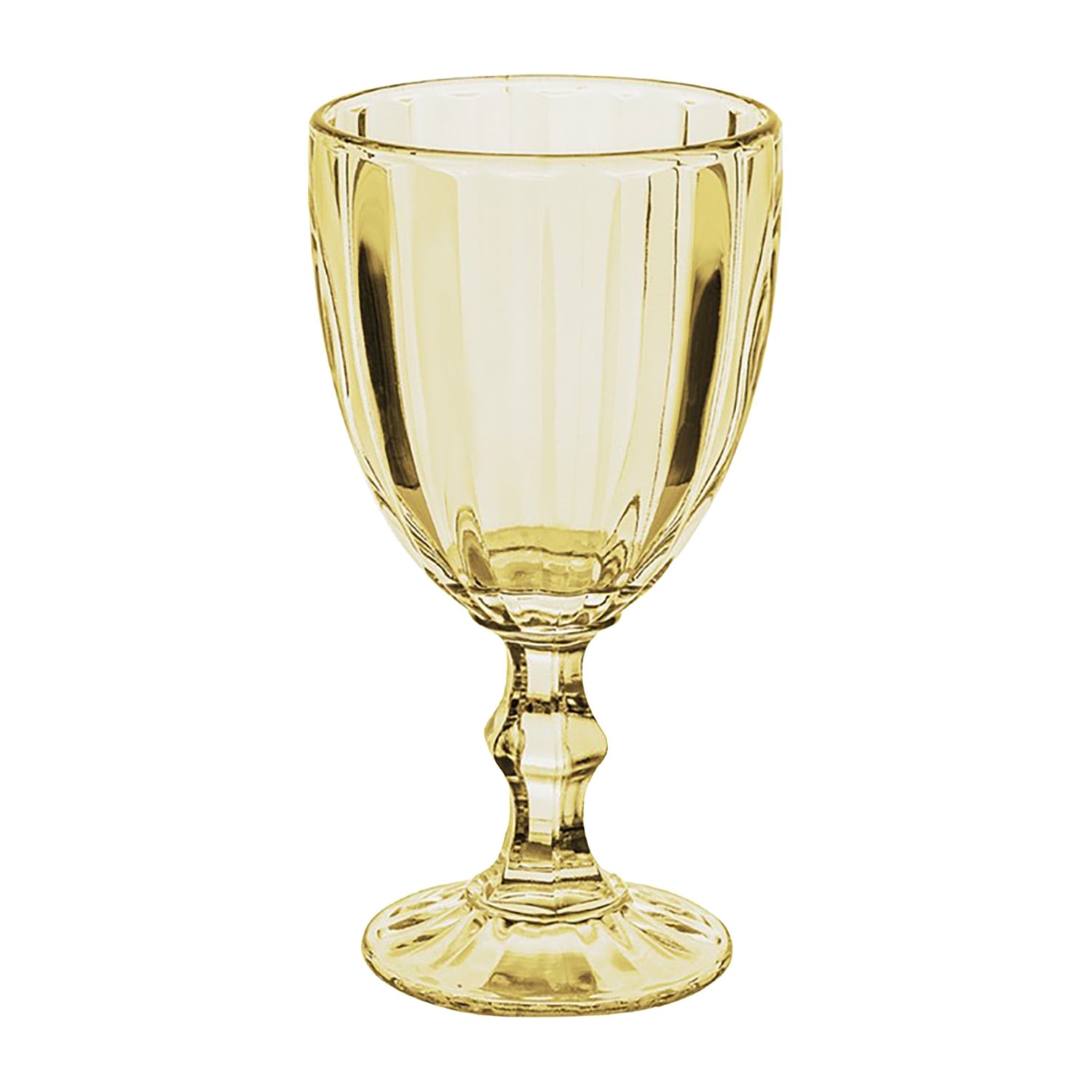 Kielichy do wody Florina Sorrento, 4 sztuki, 320 ml, żółte
