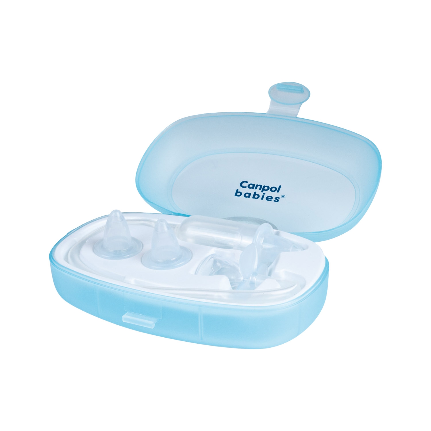 Aspirator do nosa Canpol Babies, 2 x końcówka, etui
