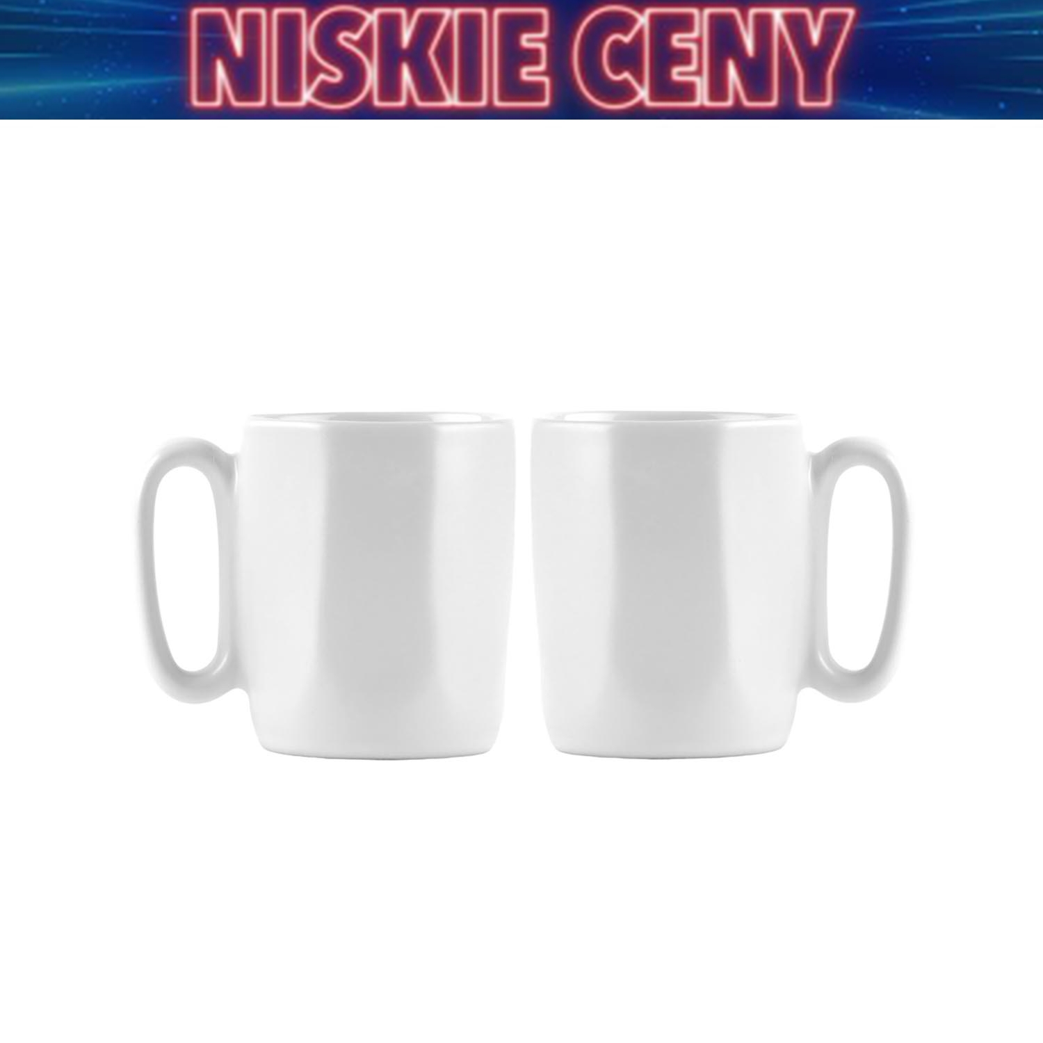 Kubki ceramiczne do espresso Vialli Design Fuori, 80 ml, 2 sztuki, białe