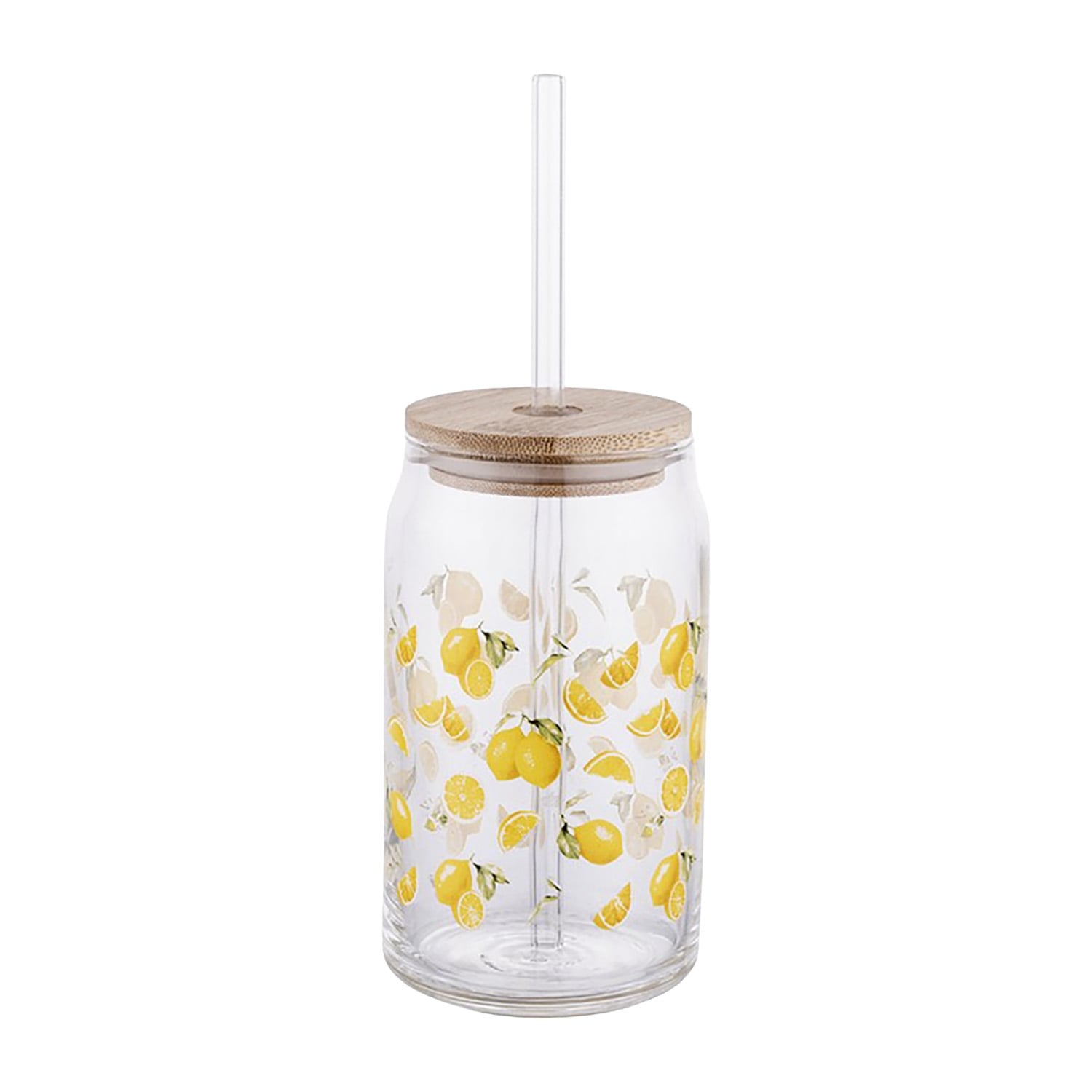 Szklanki ze słomką Florina Citrini, 6 sztuk, 450 ml, żółte