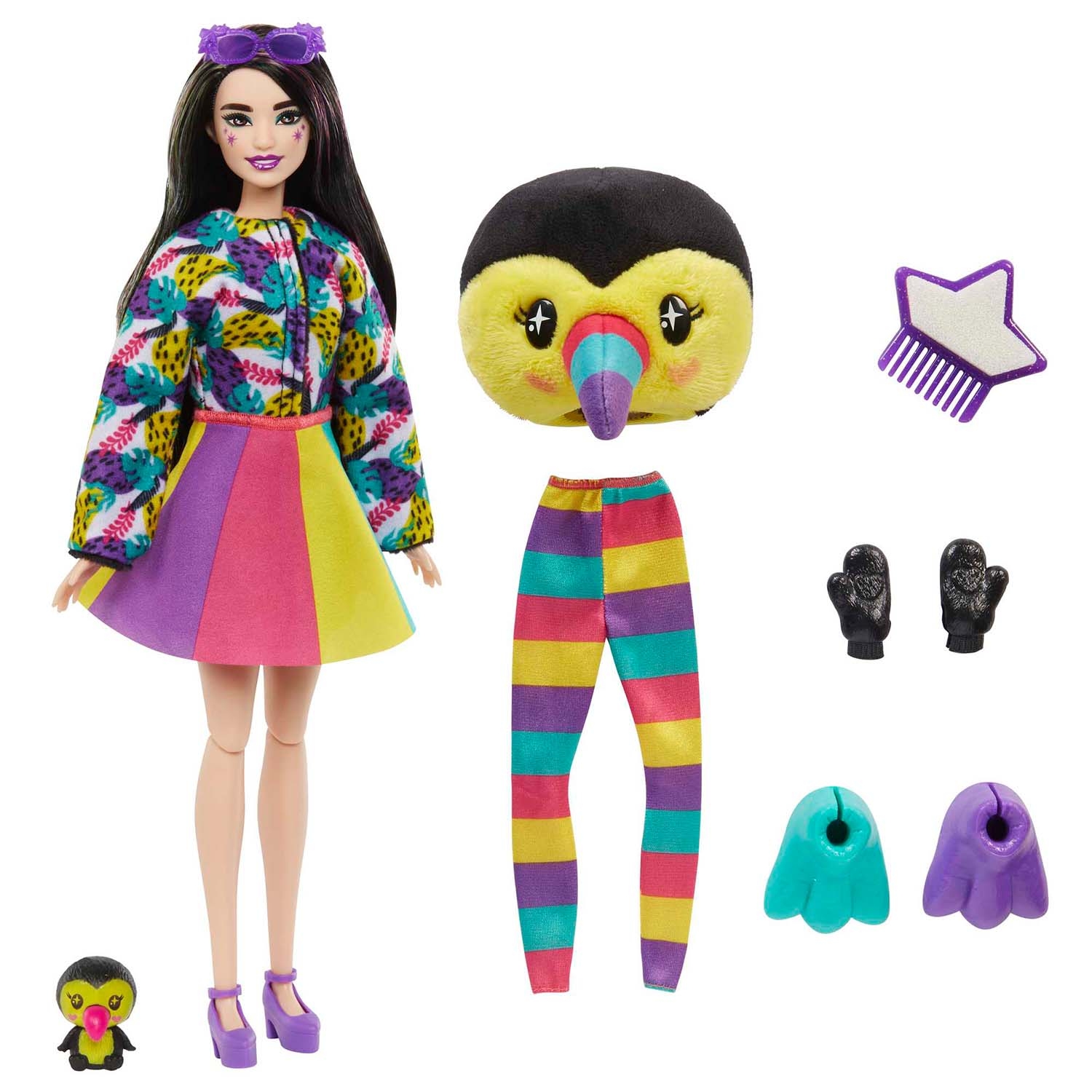 Lalka Barbie® Cutie Reveal™, z tukanem