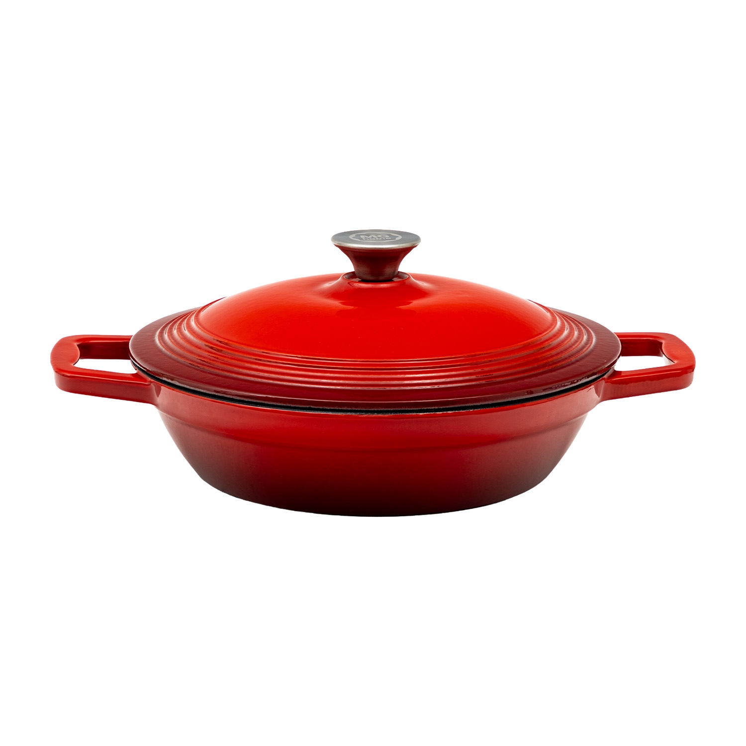 Garnek żeliwny MG Home Infinito, 2,4 l, czerwony