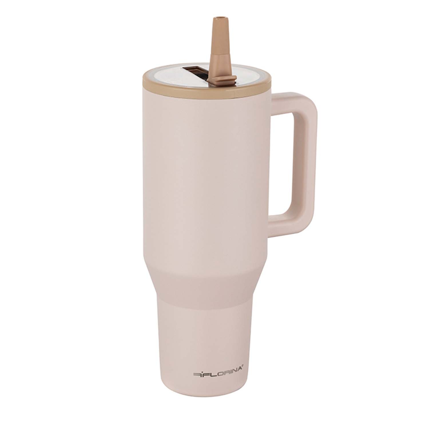 Kubek termiczny Florina Power, nierdzewny, 1,1 l, beżowy