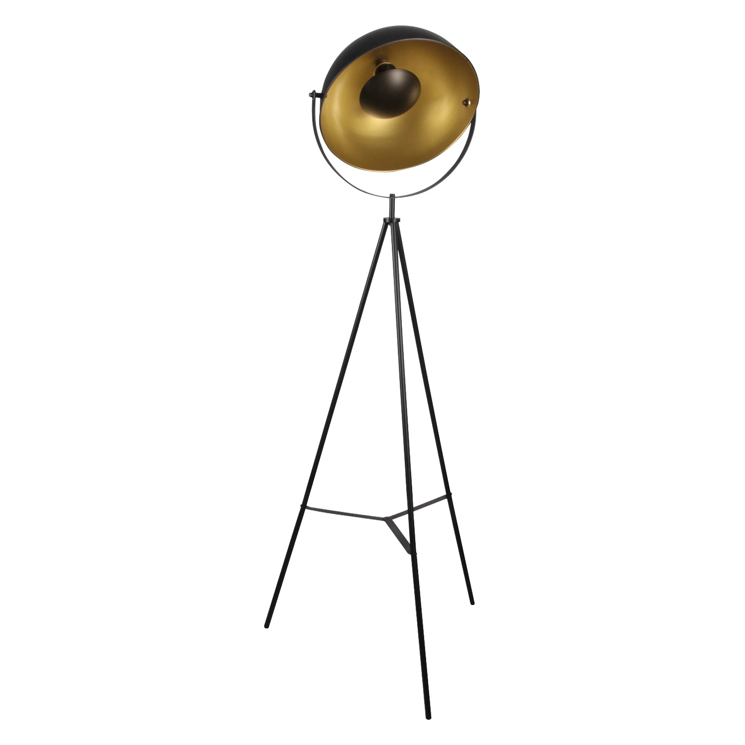 Lampa podłogowa Sanico Goldlux Matylda, E27, czarno-złota