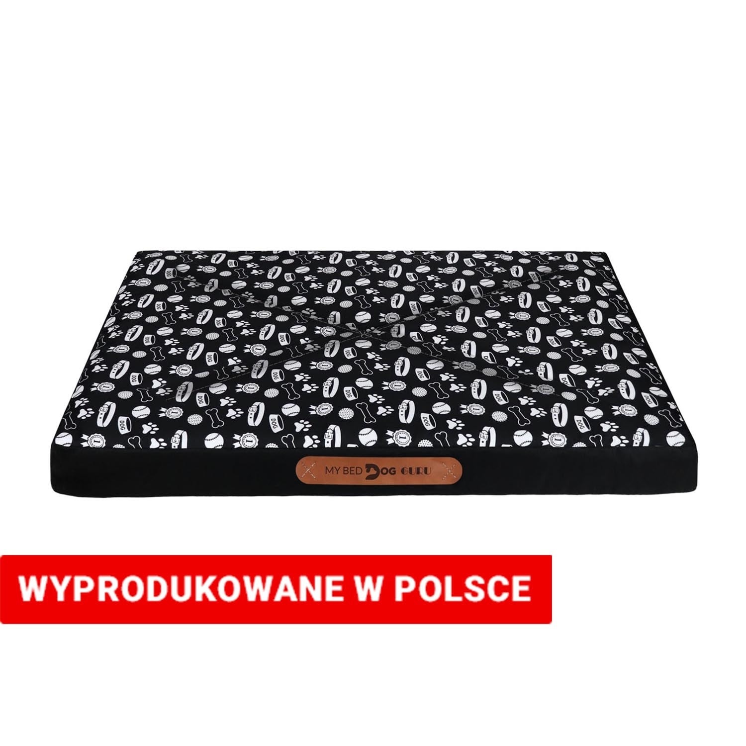 Legowisko Dogguru z pianką memory, pets, czarne