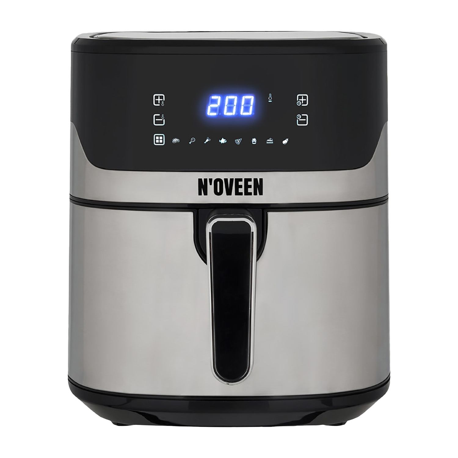 Frytkownica beztłuszczowa Noveen AF550, 1600 W, 6,5 l, srebrna