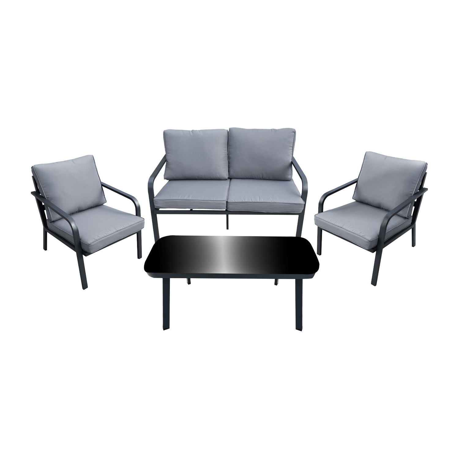 Zestaw mebli ogrodowych Sanico GoldGarden Bryza, sofa, 2 krzesła, stolik