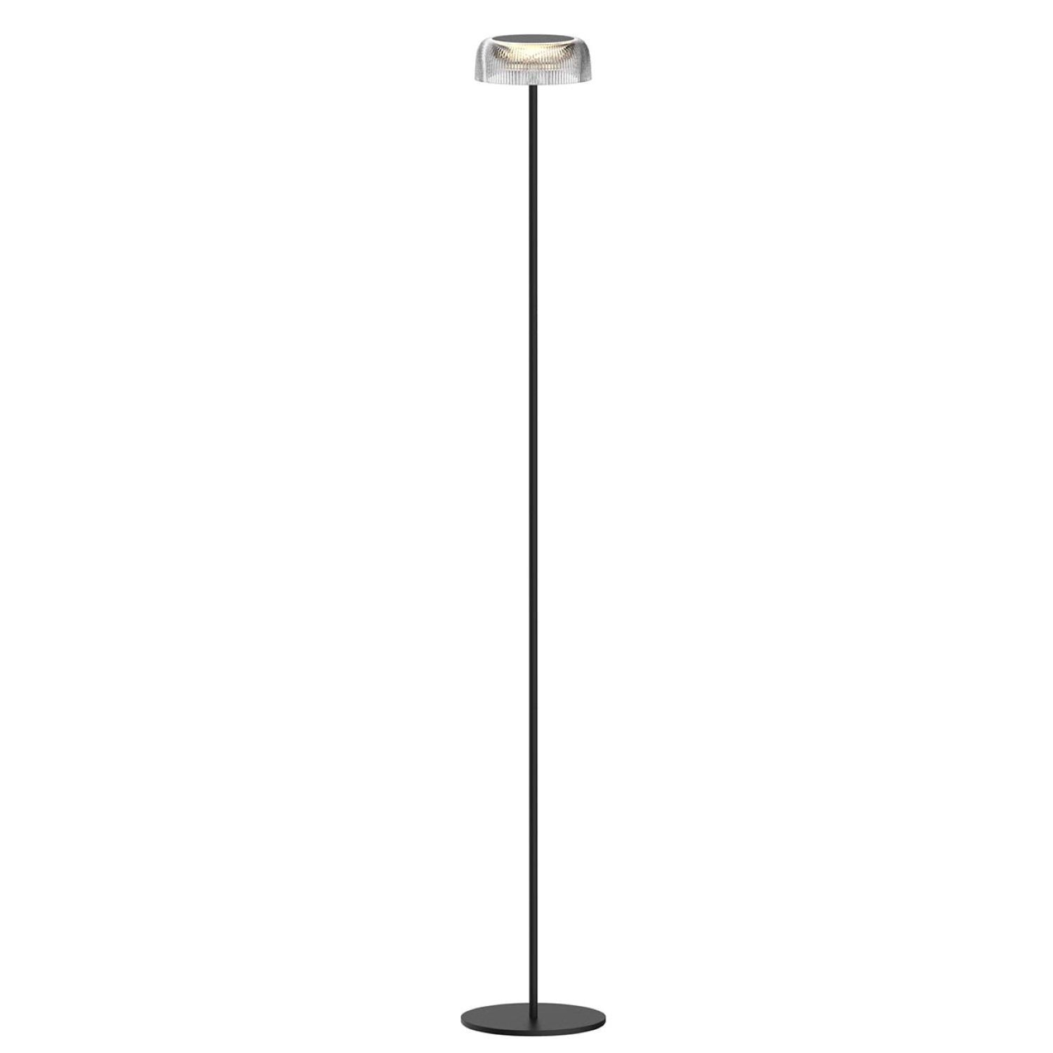 Lampa podłogowa LED Sanico Goldlux Tryoplis, USB-C, czarna