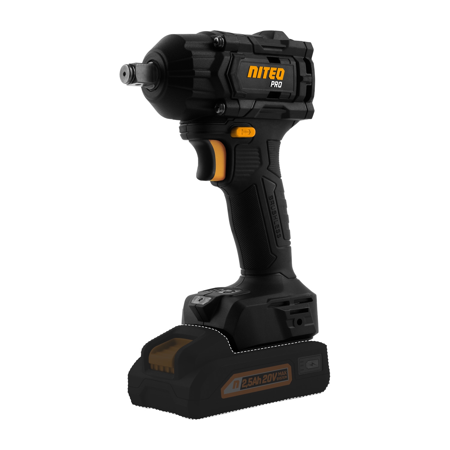 Akumulatorowy klucz udarowy Niteo Pro 20 V, 20 V, 250/330 Nm