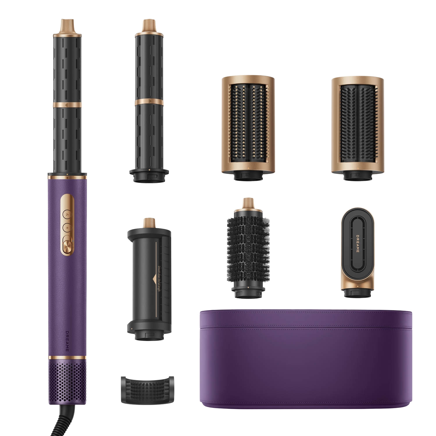 Urządzenie do stylizacji włosów 7 w 1 Dreame AirStyle Pro, 1300 W, fioletowy
