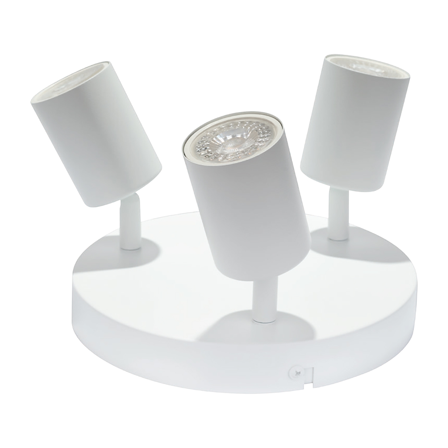 Lampa sufitowa okrągła LED Lethe, 3 punkty świetlne, 345 lm, biała