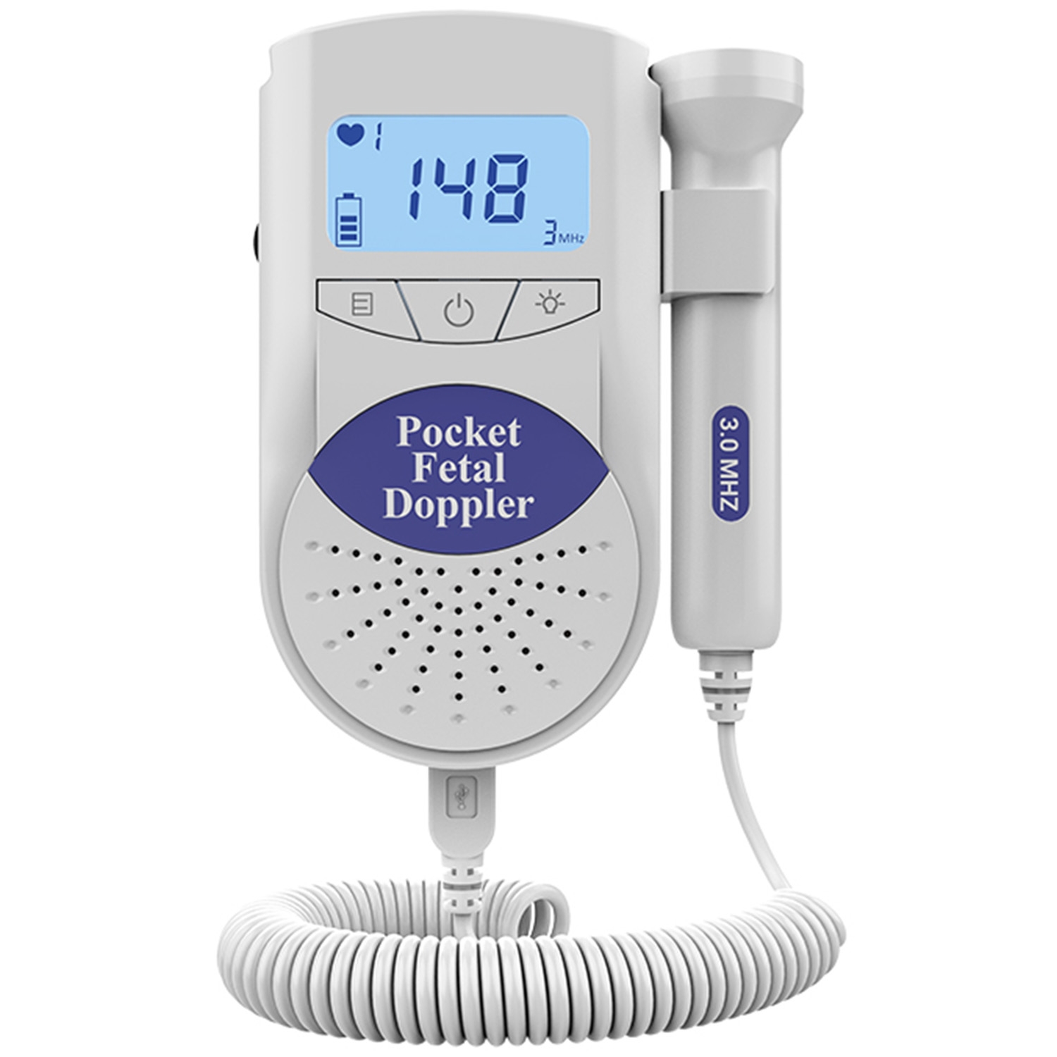 Detektor tętna płodu Jumper JPD-100S6 medyczny, głowica 3 MHz