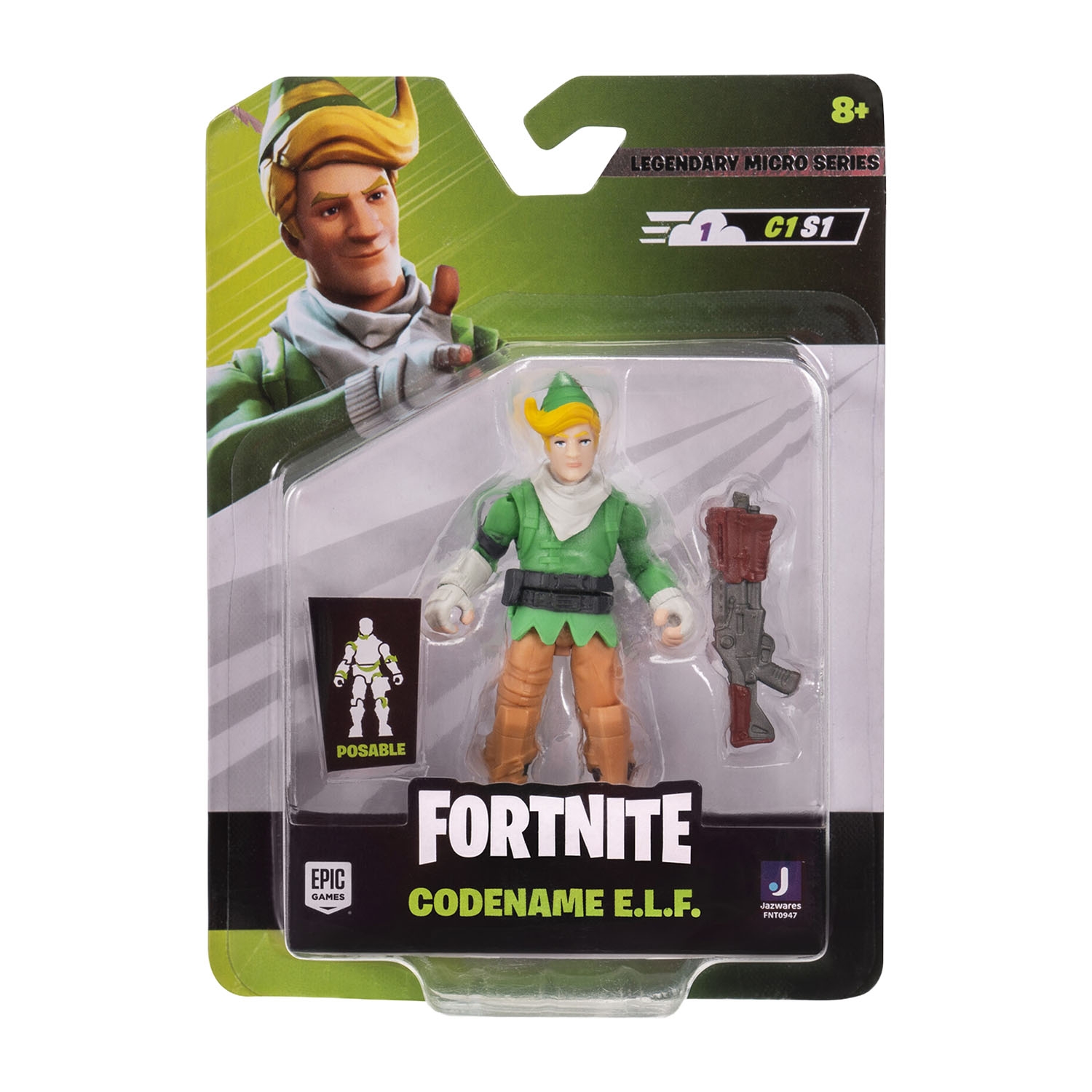 Figurka Fortnite Codename ELF, 6,5 cm, ruchoma