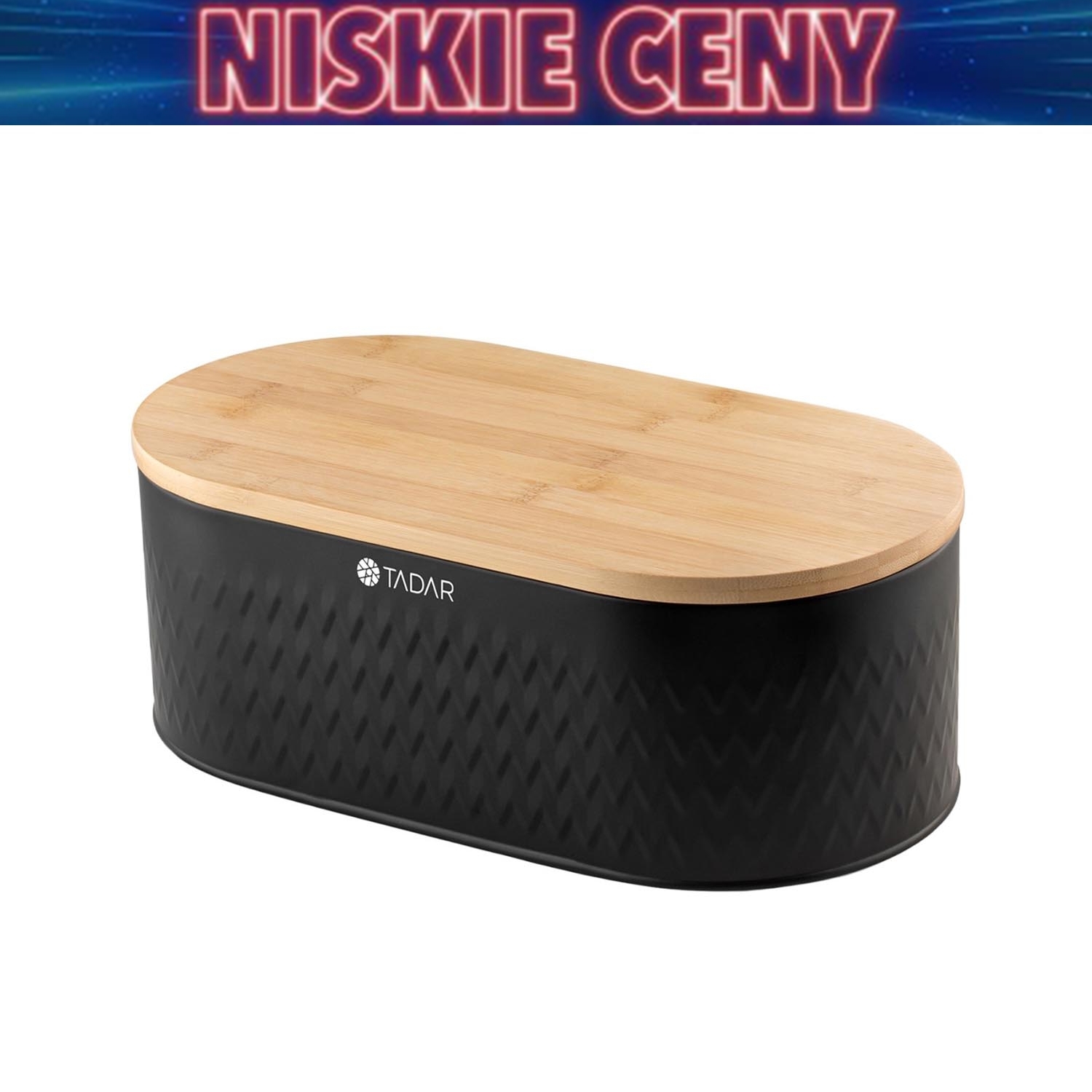 Chlebak Tadar Iconic, 4 x 18 x 12,5 cm, czarny